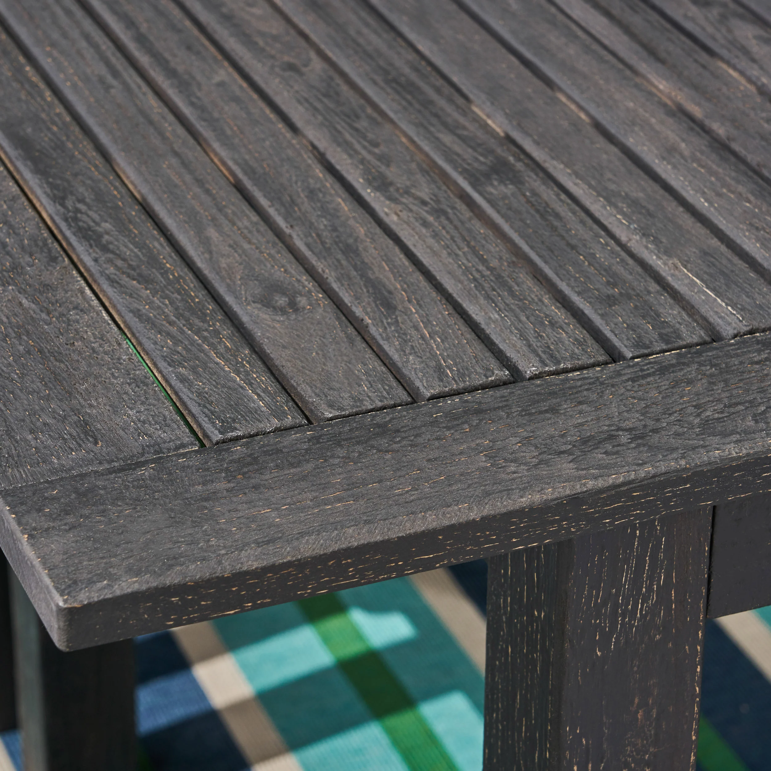 Kemp Outdoor 6-Seater Acacia Wood Dining Set - furnishings