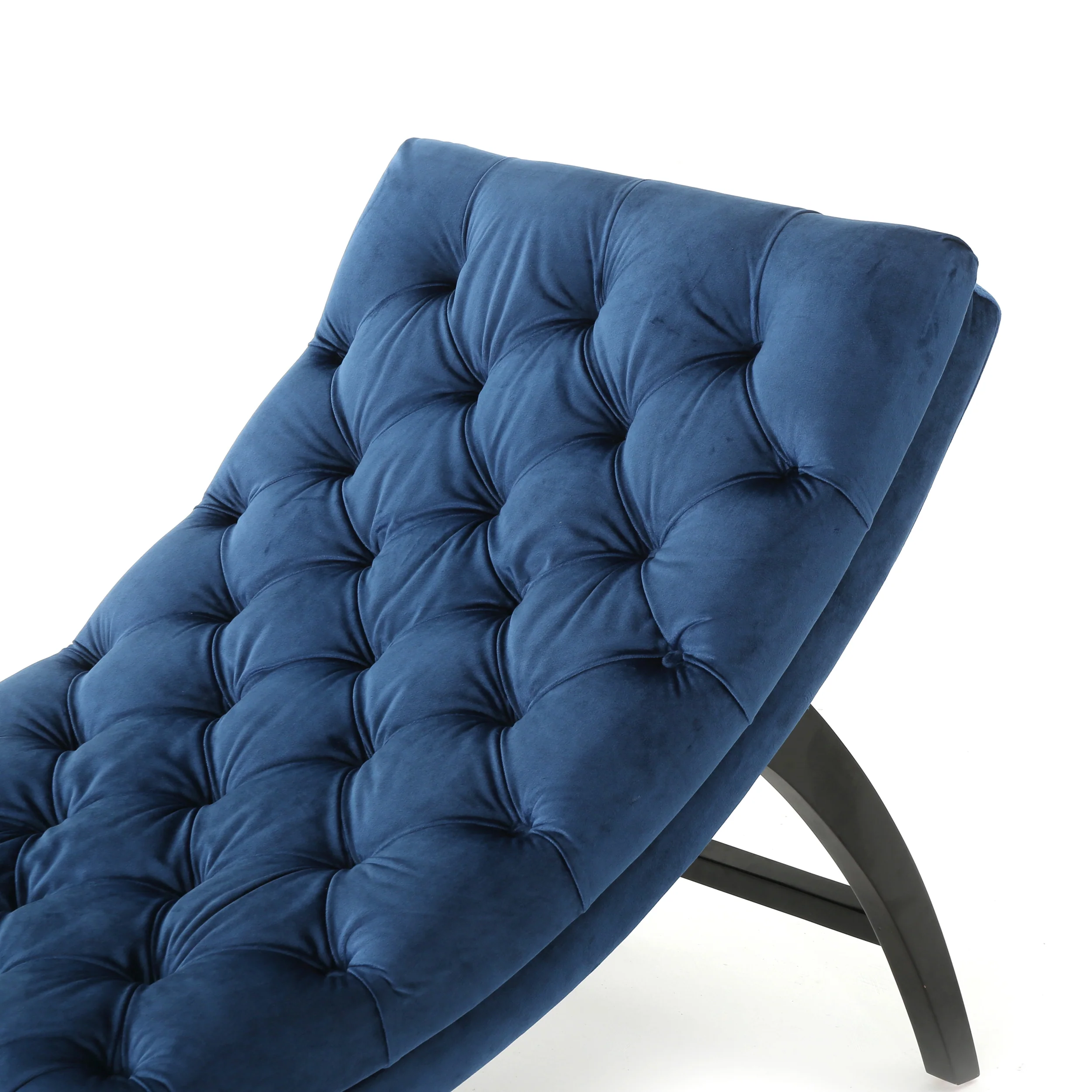 Garamond Tufted Velvet Chaise Lounge - furnishings