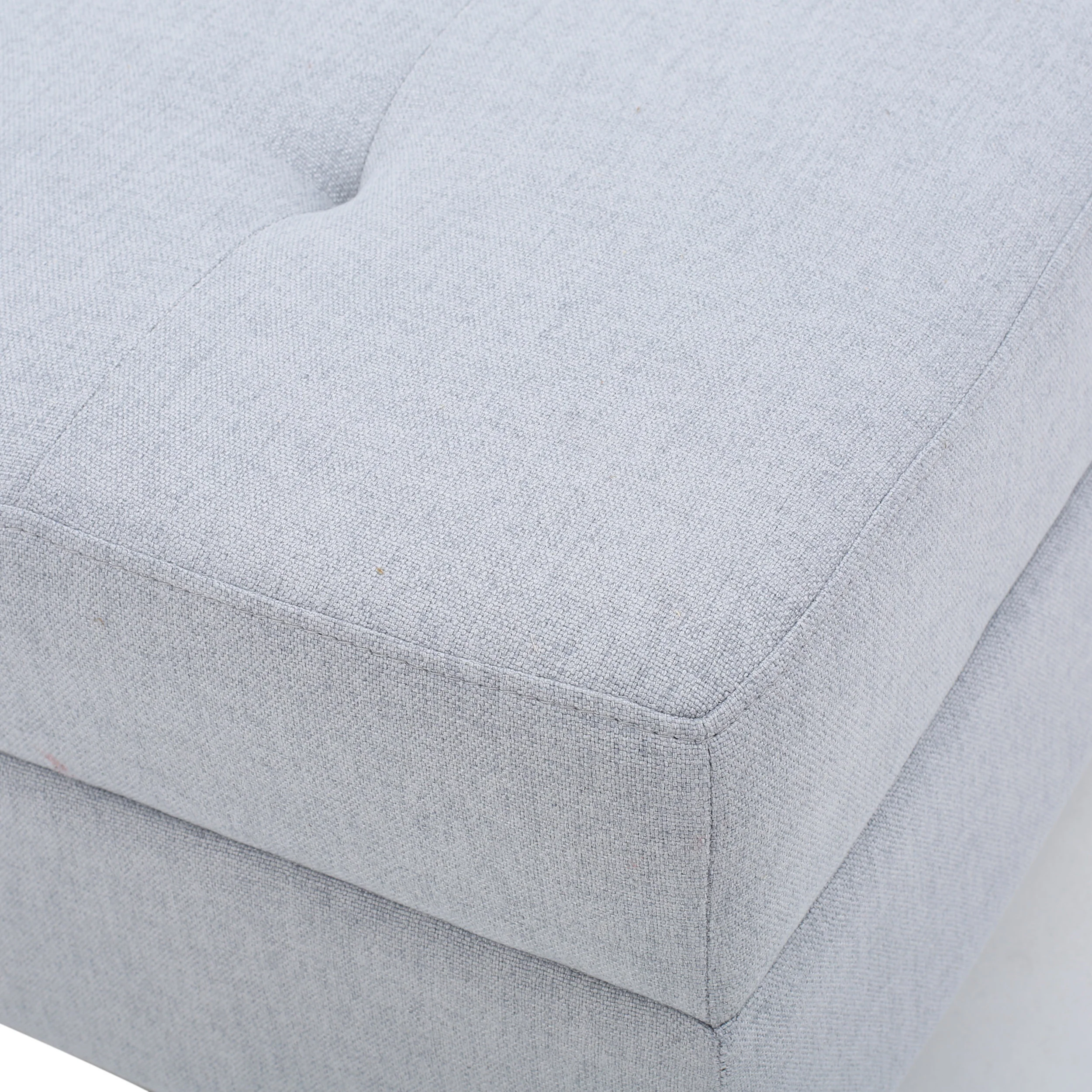 Zahra Contemporary Tufted Fabric Ottoman - furnishings
