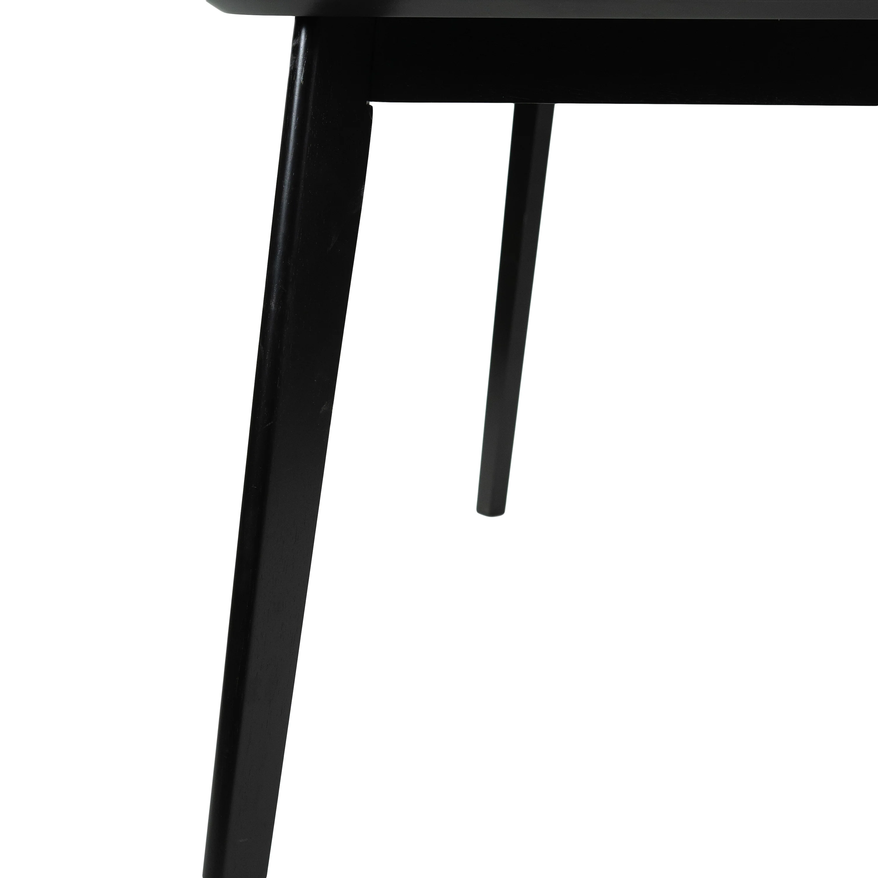 Aman Mid Century Finished 5 Piece Wood Dining Set with Fabric Chairs - furnishings