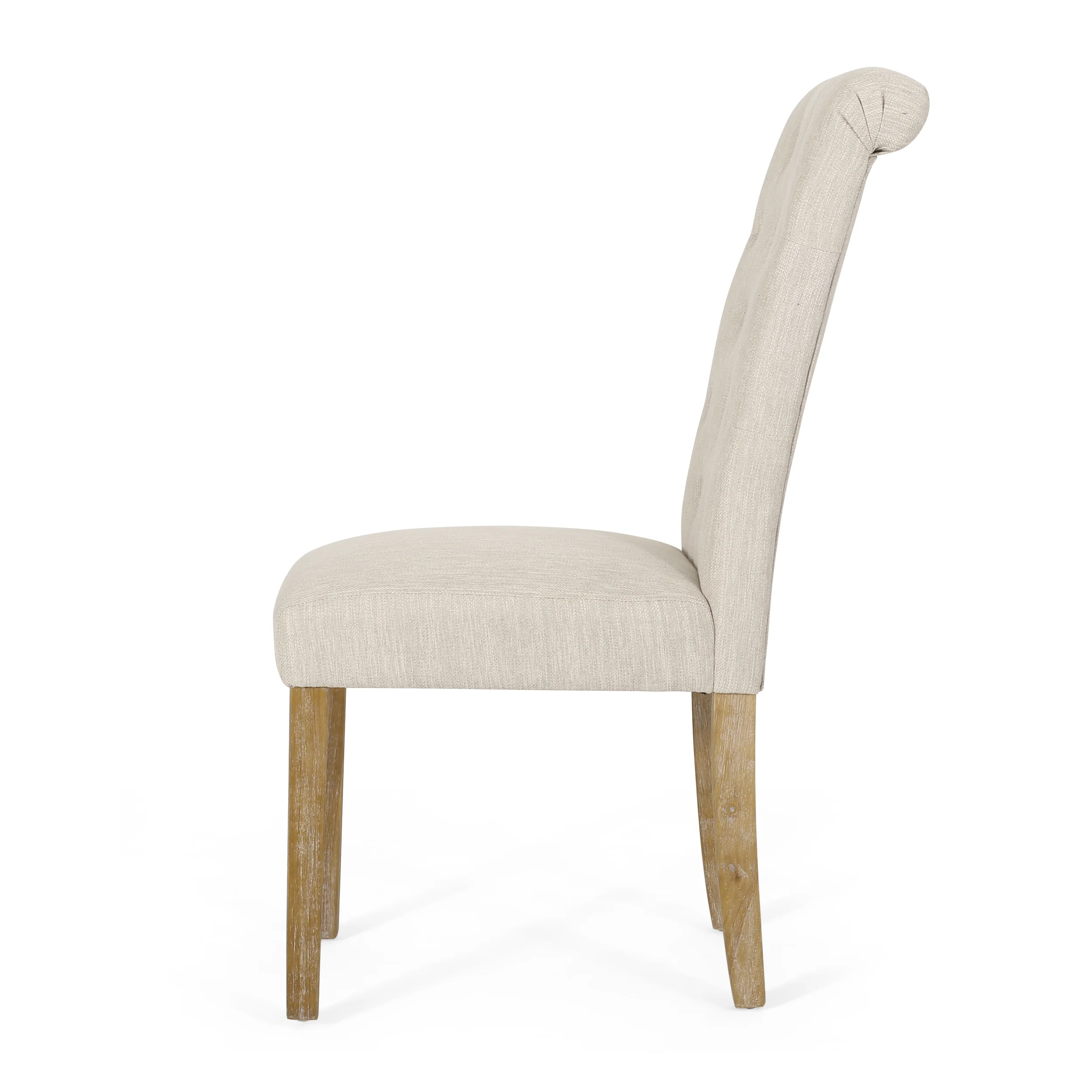 Larkspur Contemporary Fabric Tufted Dining Chairs, Set of 6 - furnishings