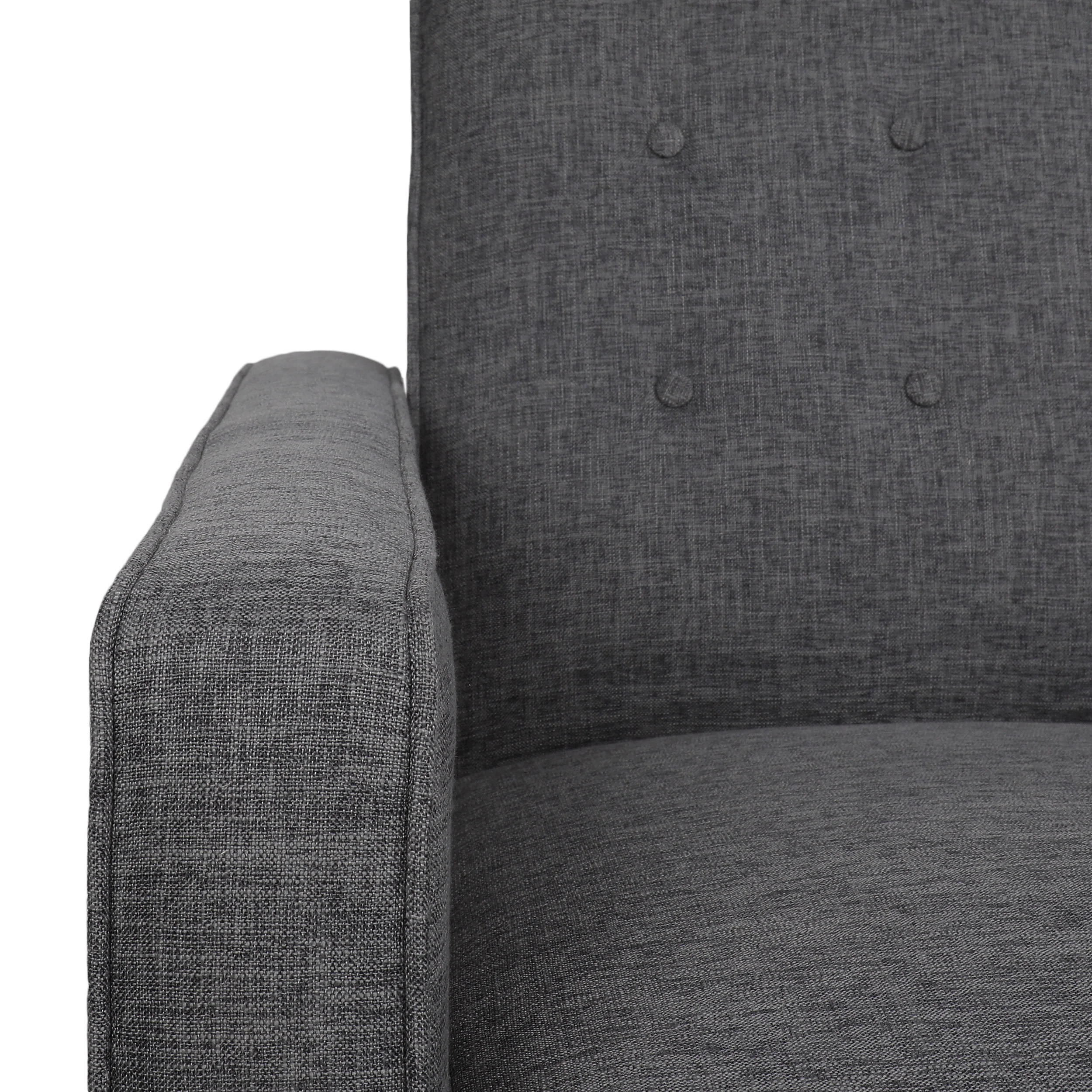 Manville Contemporary Tufted Loveseat Pushback Recliner - furnishings
