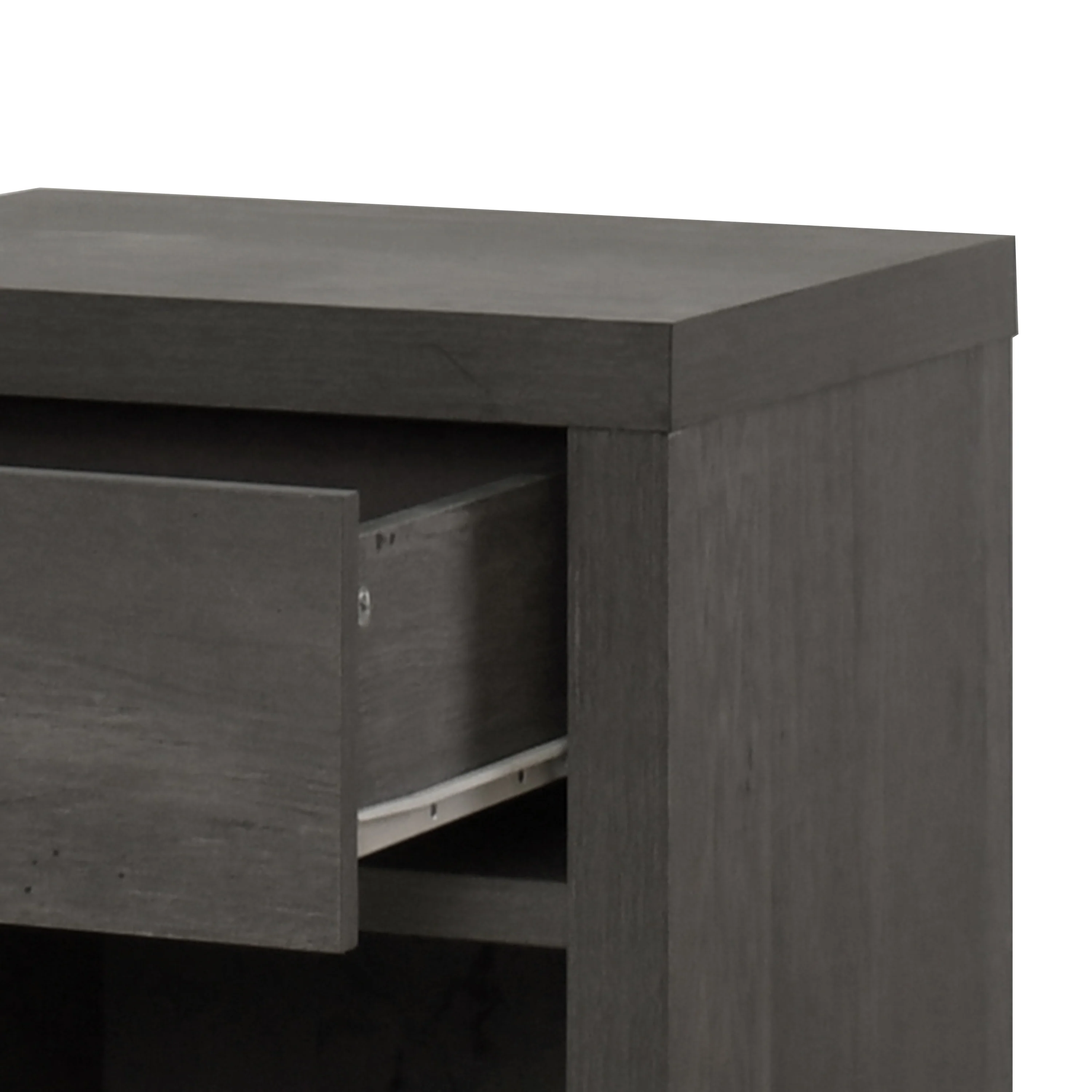 Farhart Faux Wood Single Drawer Nightstand - furnishings