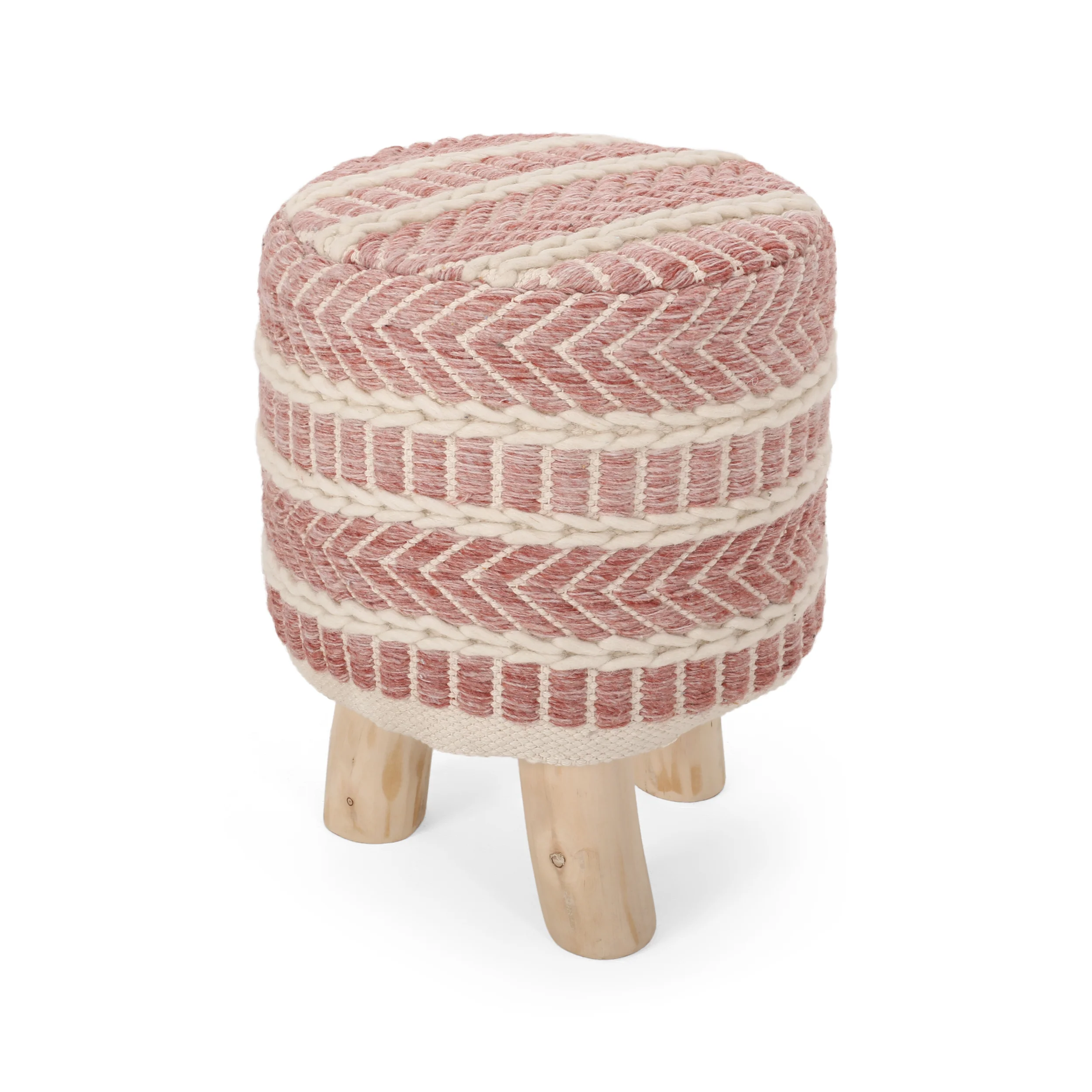 Laureline Handcrafted Boho Fabric Stool - furnishings