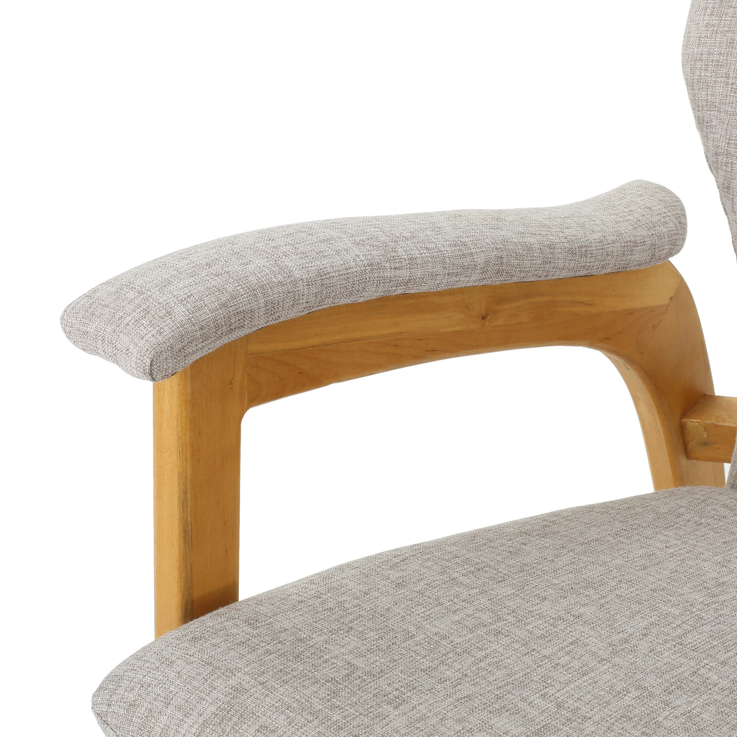 Whitman Mid Century Fabric Rocking Chair - furnishings