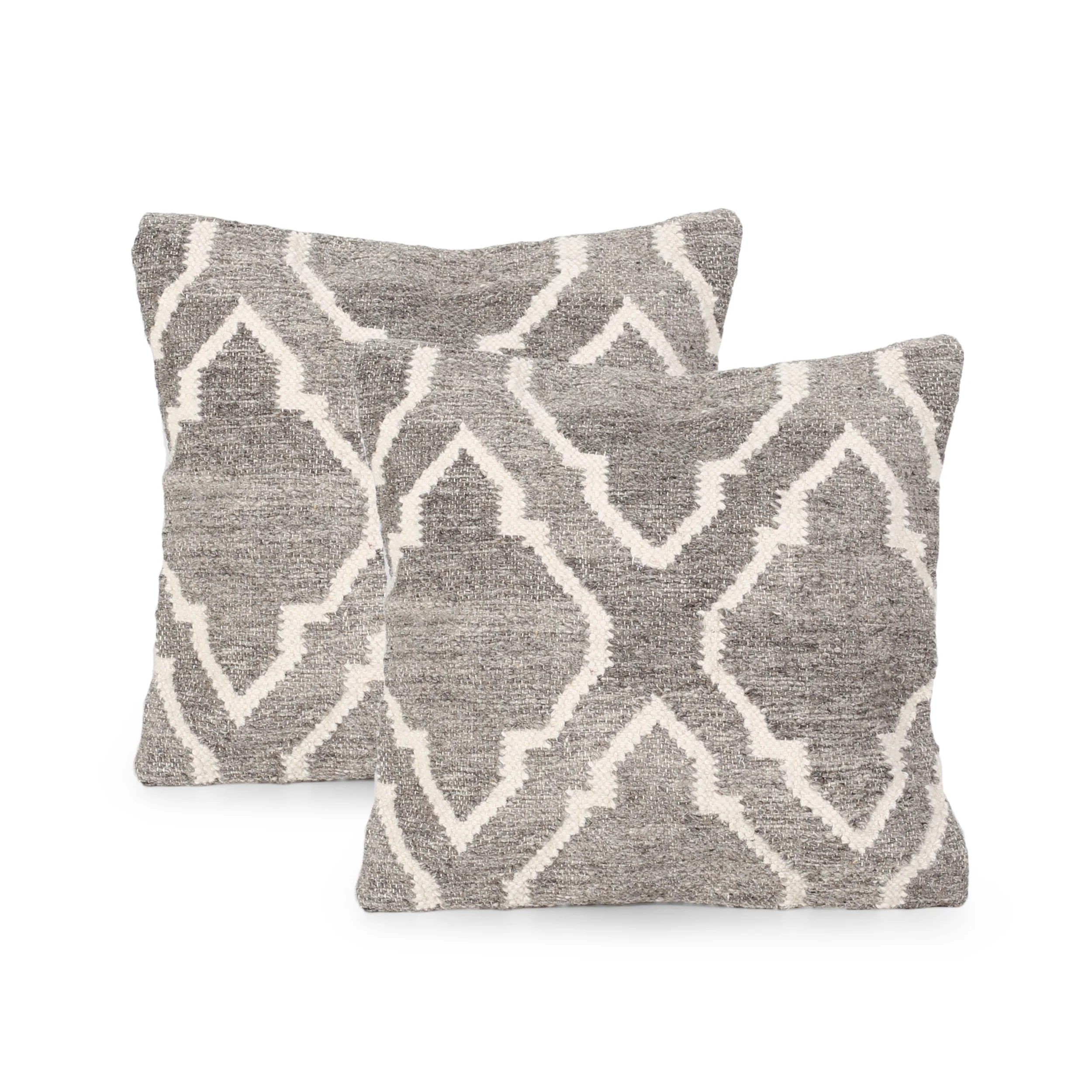 Basma Boho Wool Pillow Cover (Set of 2) - furnishings