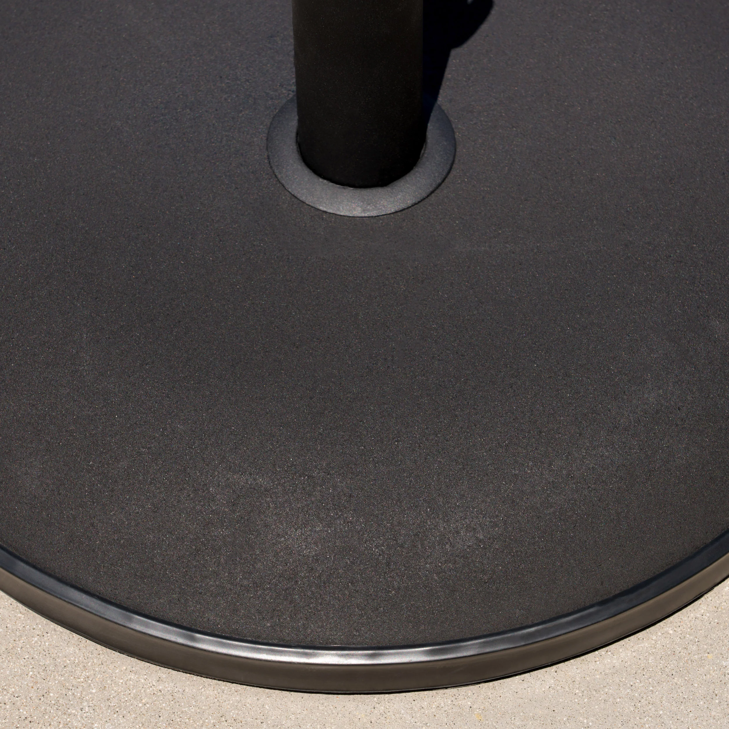 Gretna Outdoor 55 lbs Circular Concrete Umbrella Base - furnishings