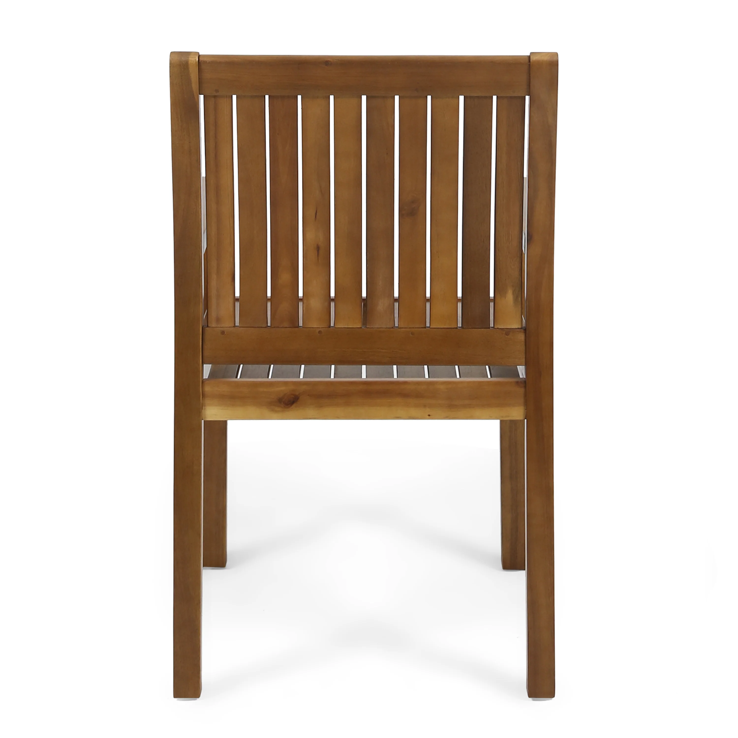 Kally Outdoor Five Piece Acacia Dining Set, Teak Finish - furnishings
