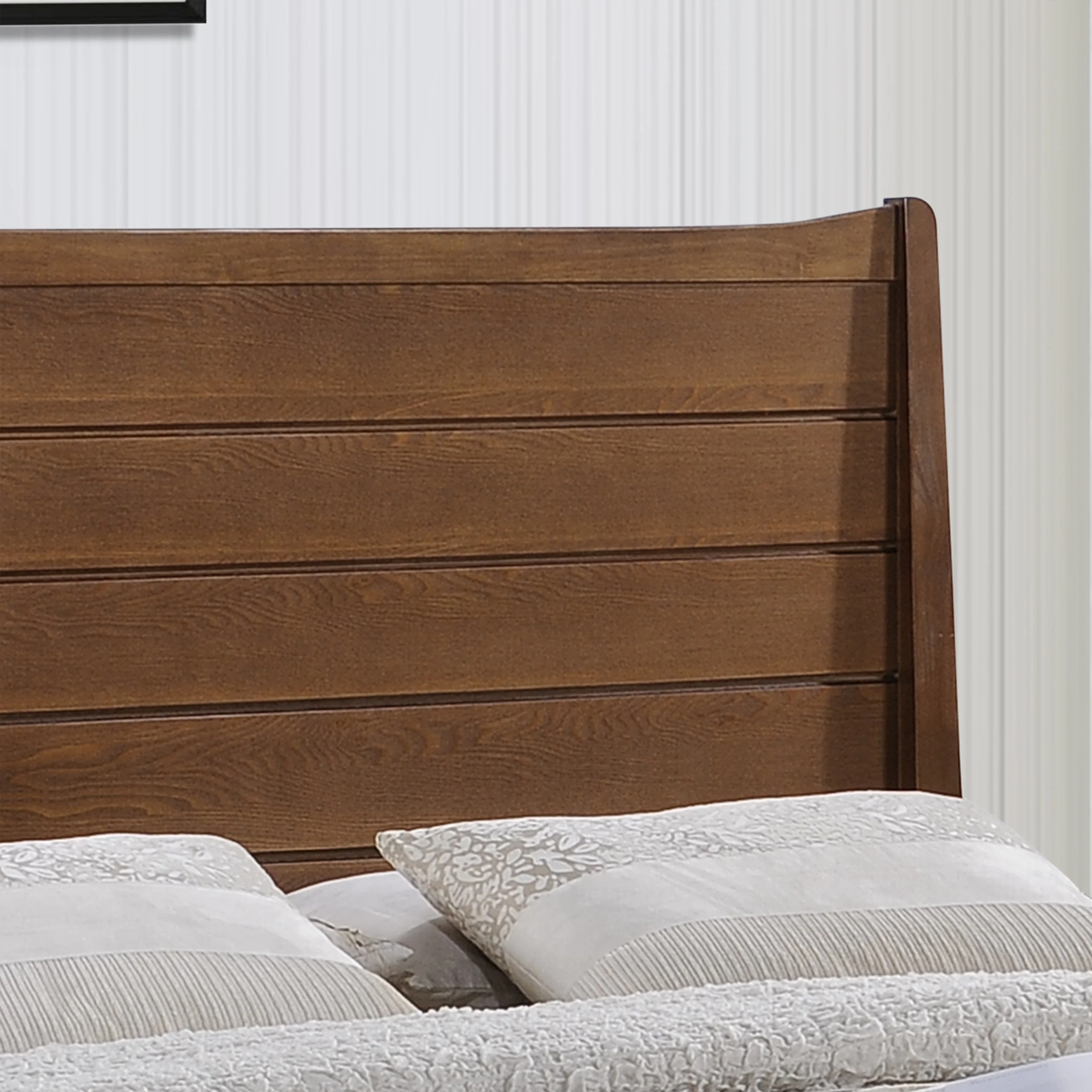 Lakshana Rustic Wooden Queen Platform Bed - furnishings