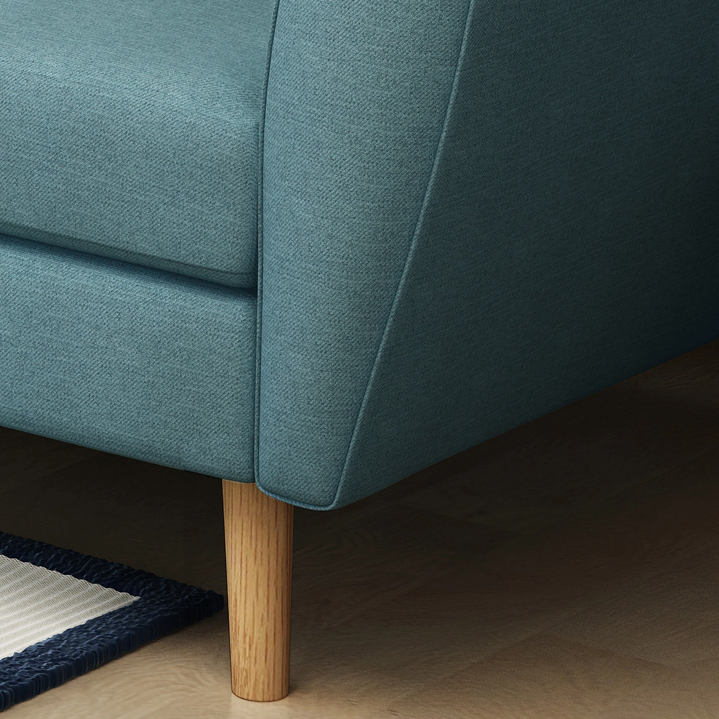 Angelica Mid-Century Modern Fabric Tufted Sofa - furnishings