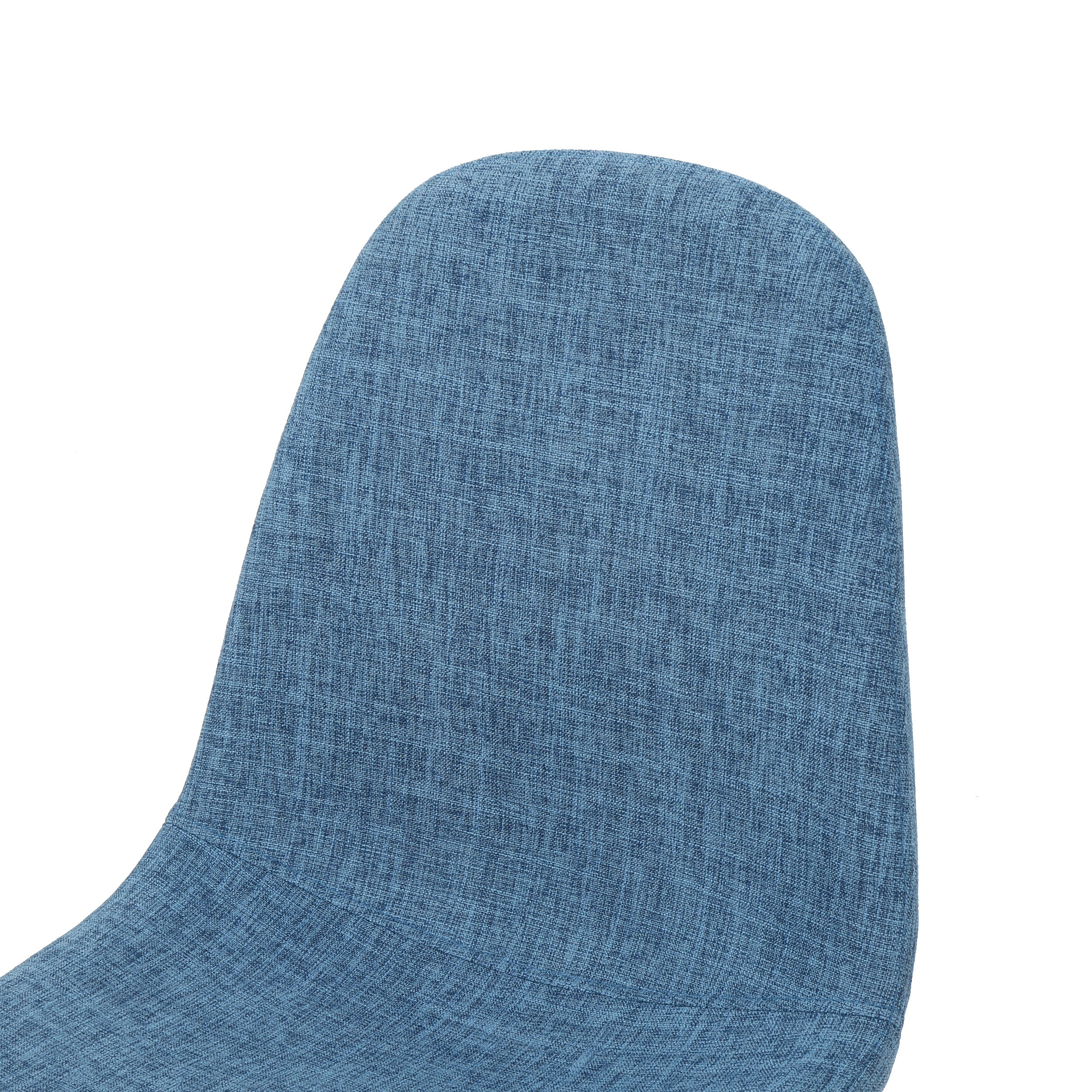 Resta Mid Century Fabric Dining Chairs with Wood Finished Metal Legs (Set of 2) - furnishings