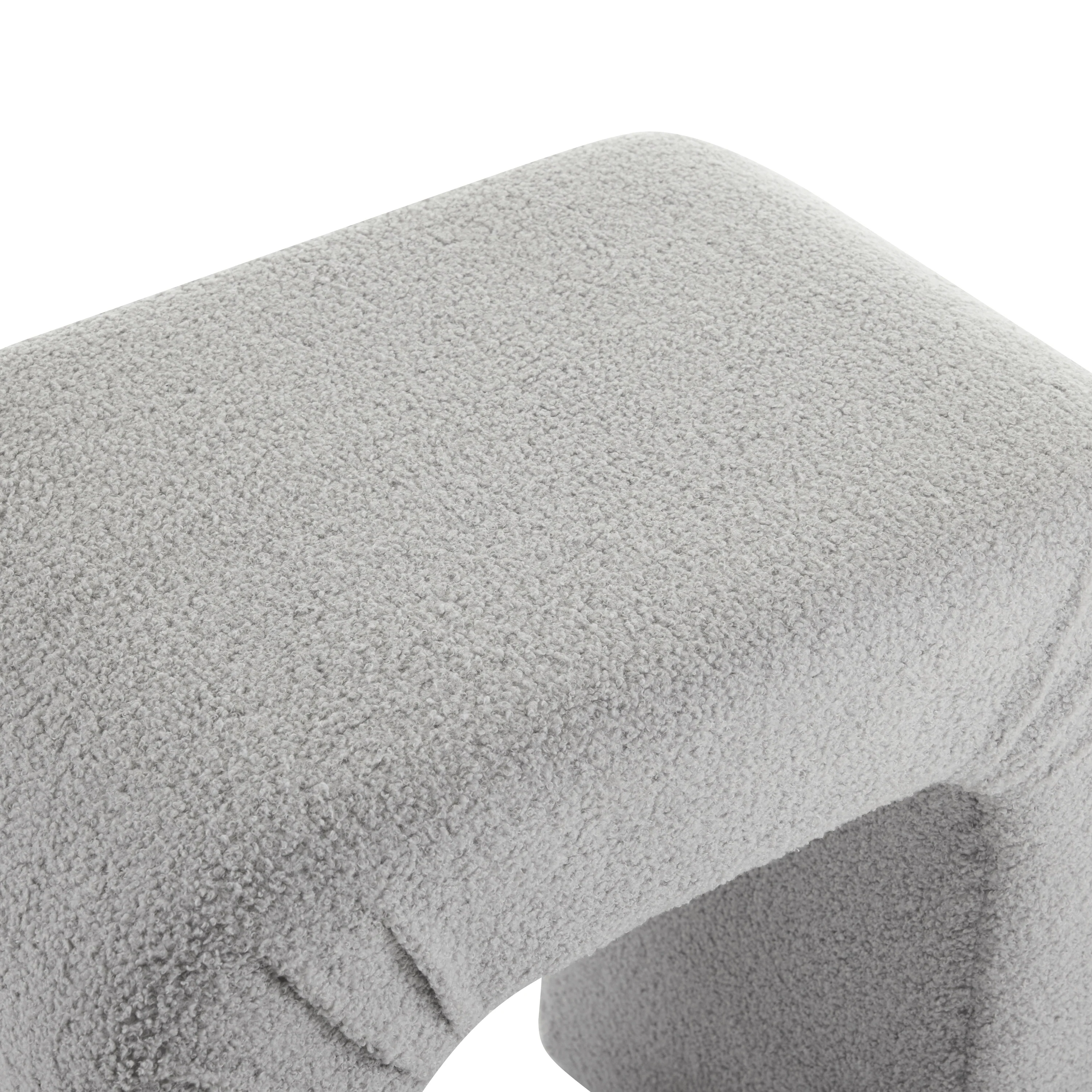 Ridgea Upholstered Boucle Stools with Footrest - furnishings