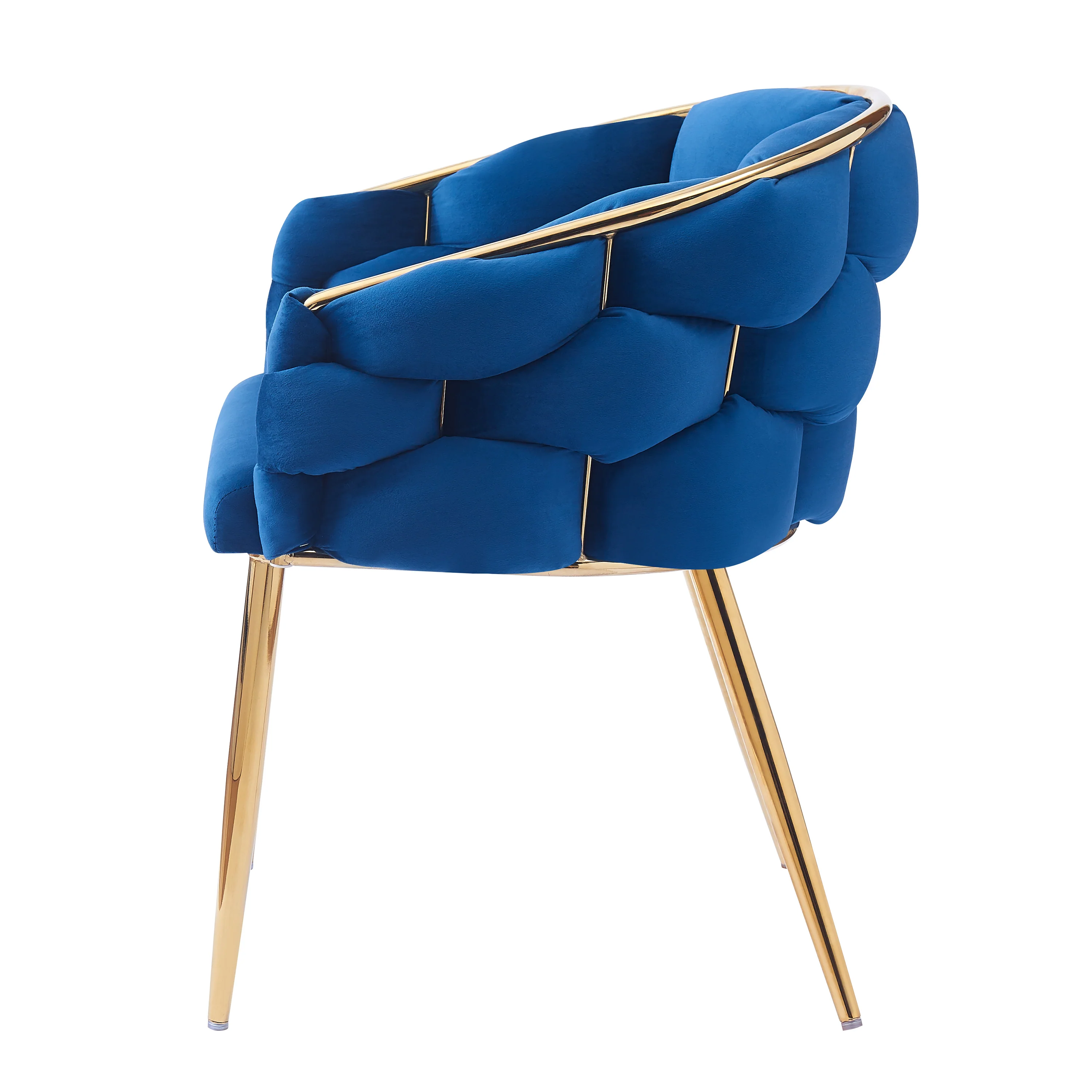 Cotorro Velvet Barrel Design Accent Chairs - furnishings