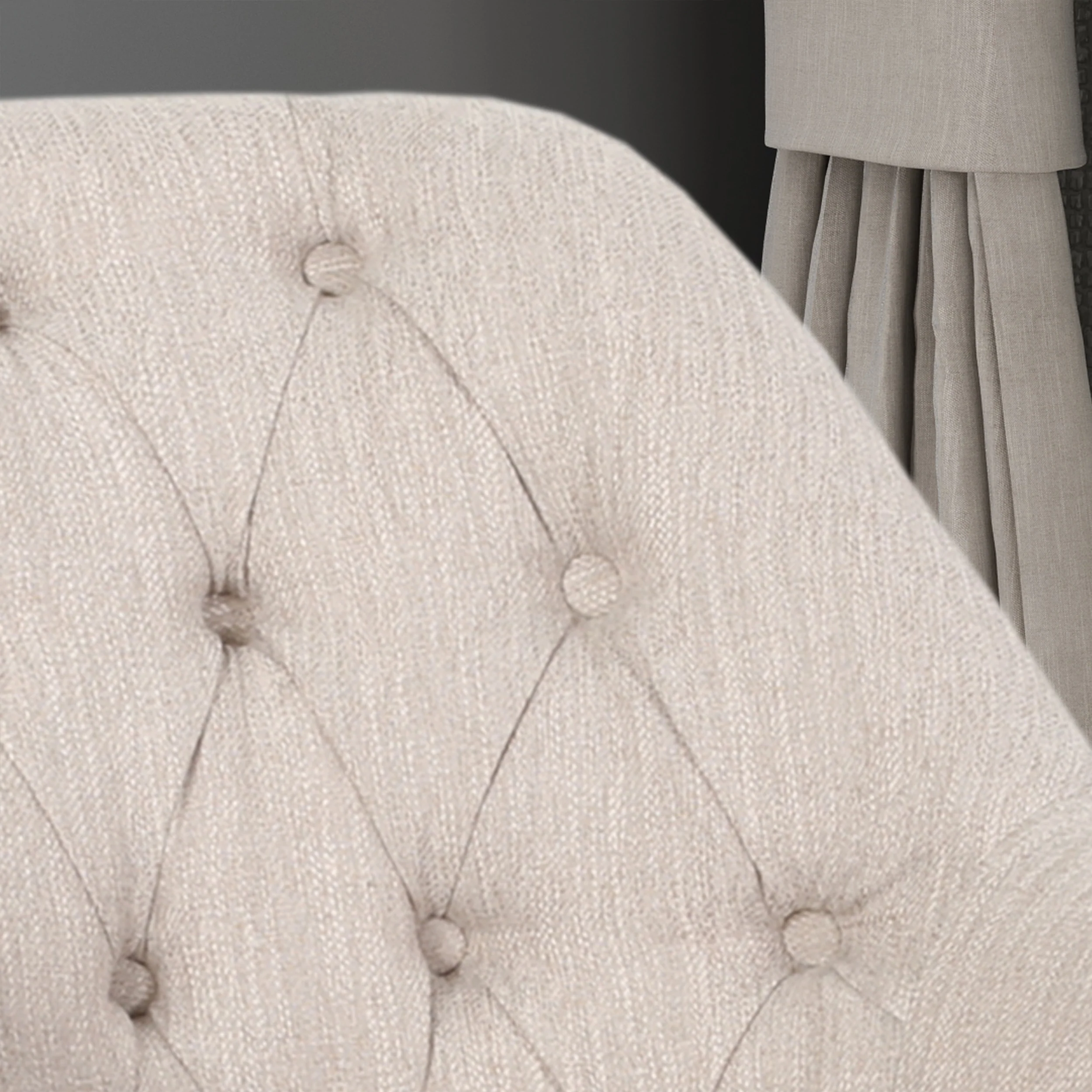 Uriel Tufted Home Office Chair with Swivel Base - furnishings