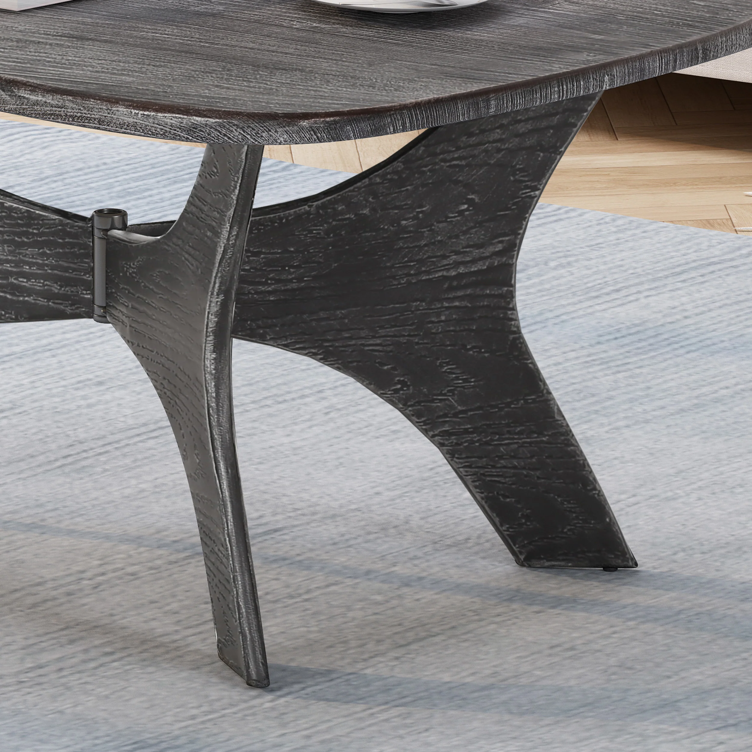 Zaylen Modern Industrial Guitar Pick Coffee Table - furnishings