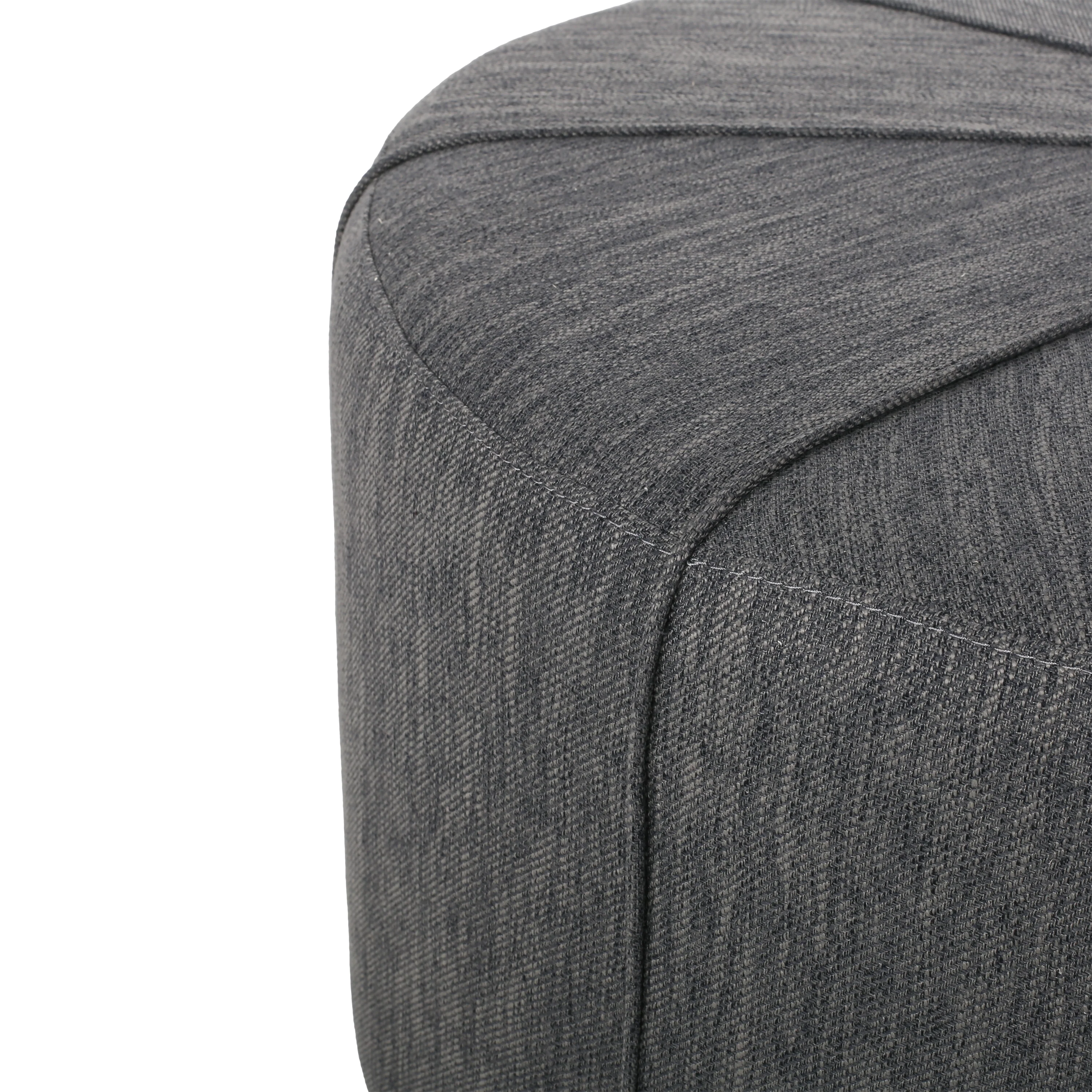 Gowen Fabric Upholstered Round Ottoman - furnishings