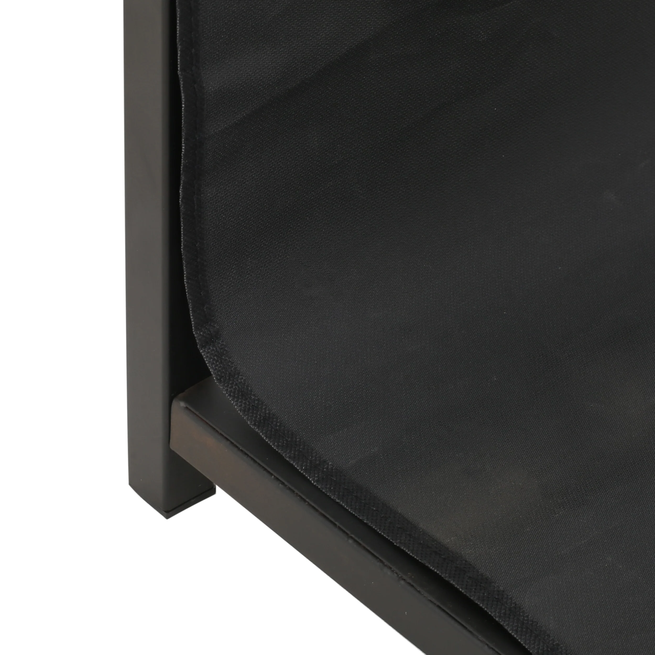 Kabria Cosada Iron and Canvas Fireplace Log Holder - furnishings