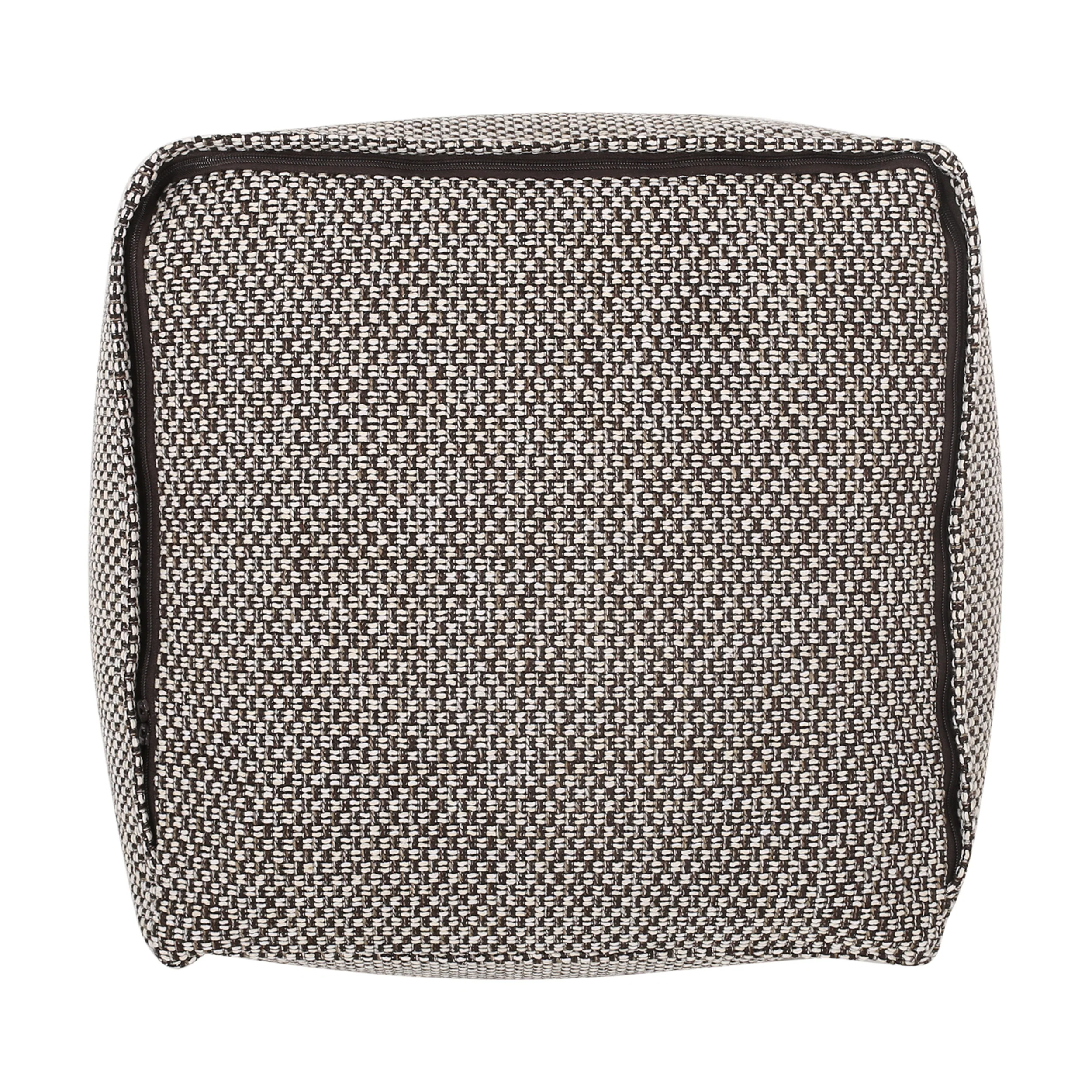 Rakiya Contemporary Fabric Pouf - furnishings