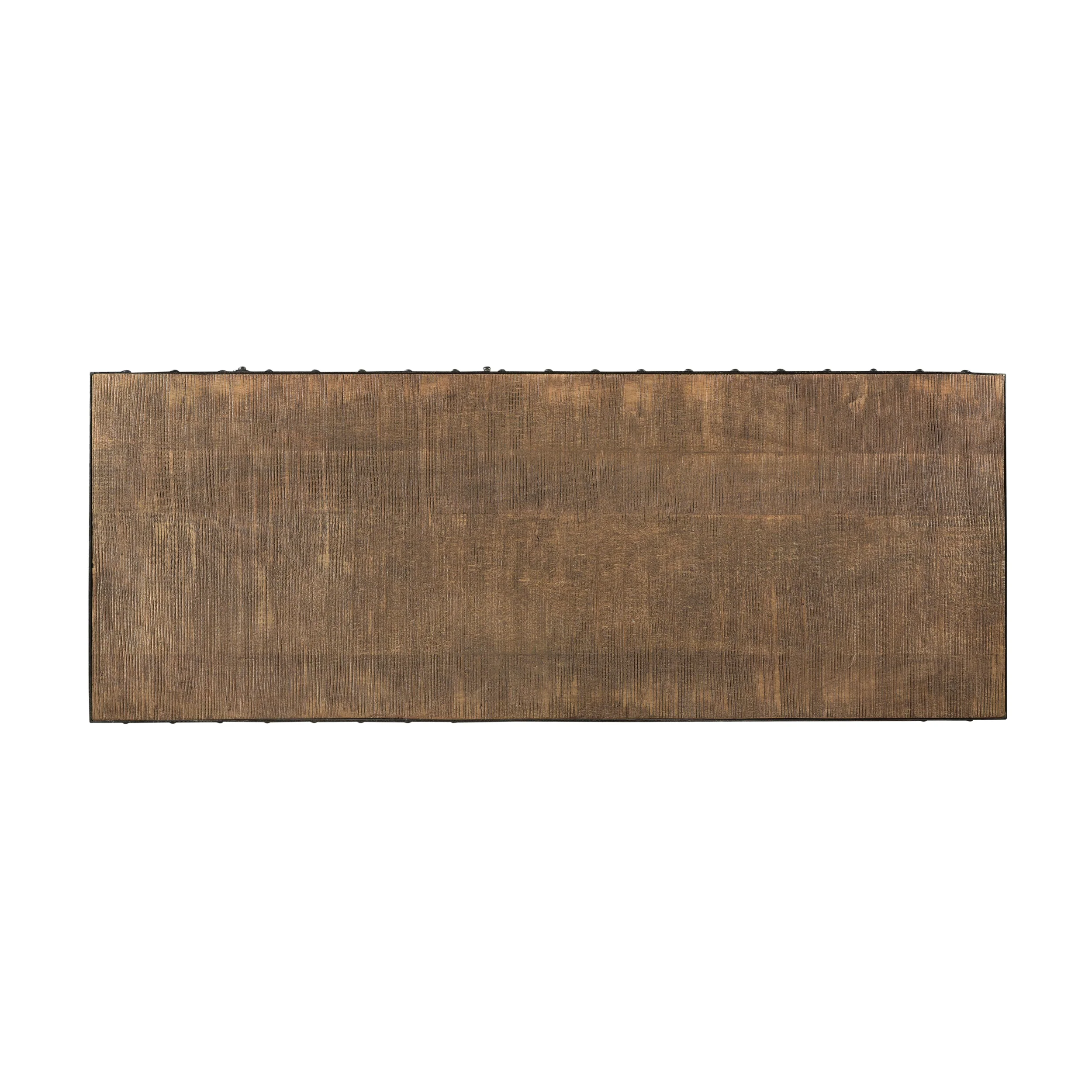 Phoebe Modern Industrial Mango Wood Sideboard, Natural Finish and Black - furnishings