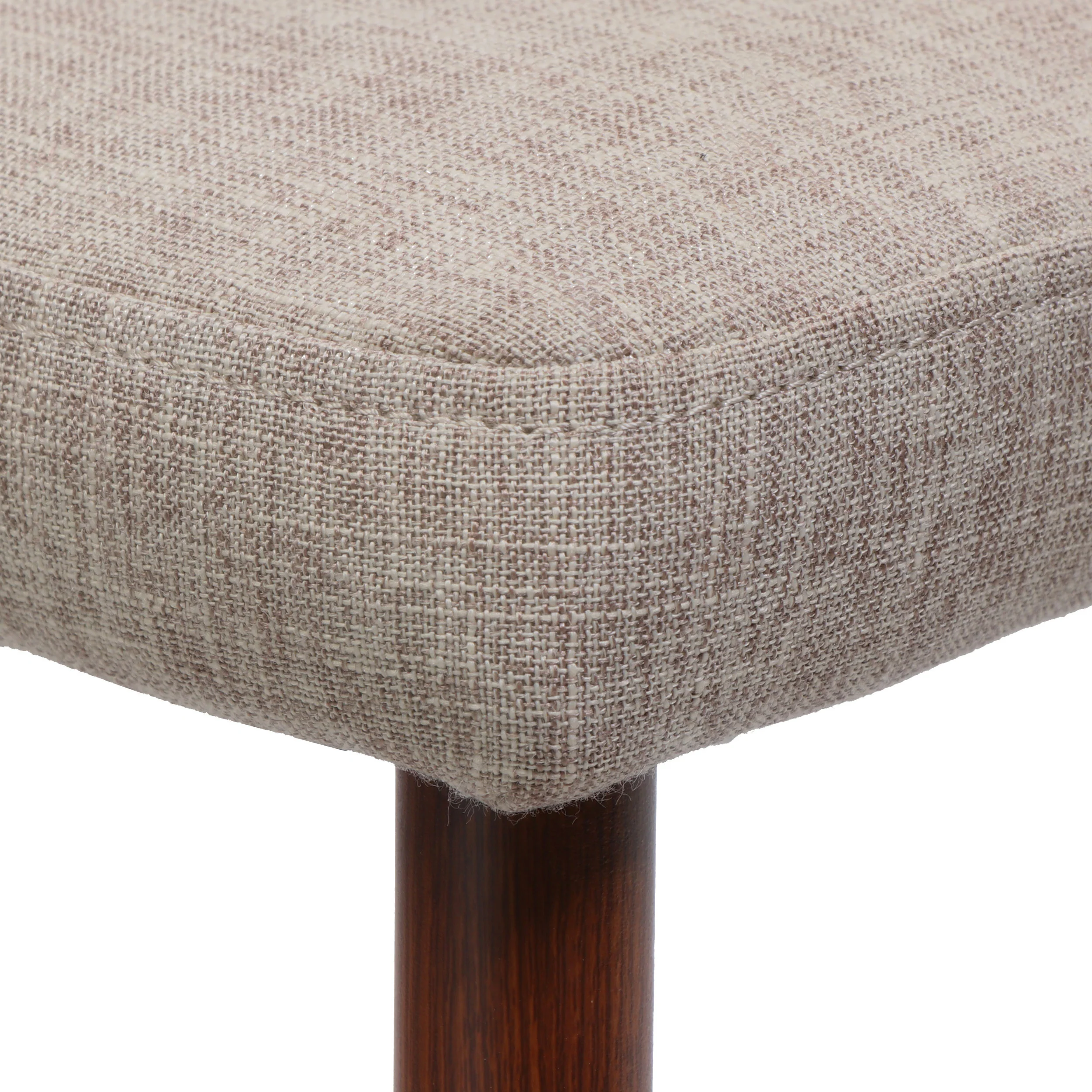 Soloman Mid Century Fabric Dining Chairs with Wood Finished Legs - Set of 2 - furnishings