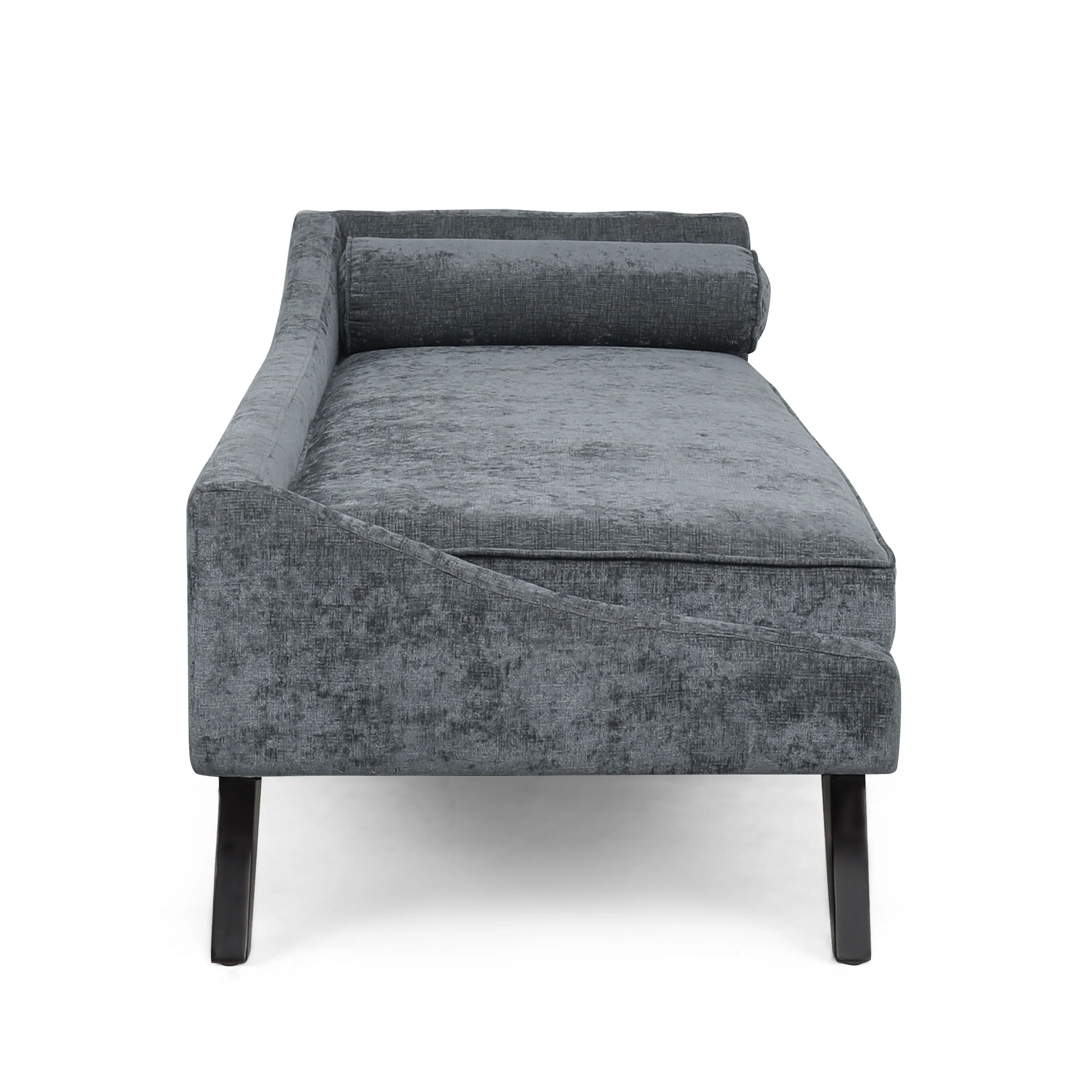 Alphonso Mid-Century Modern Fabric Chaise Lounge - furnishings