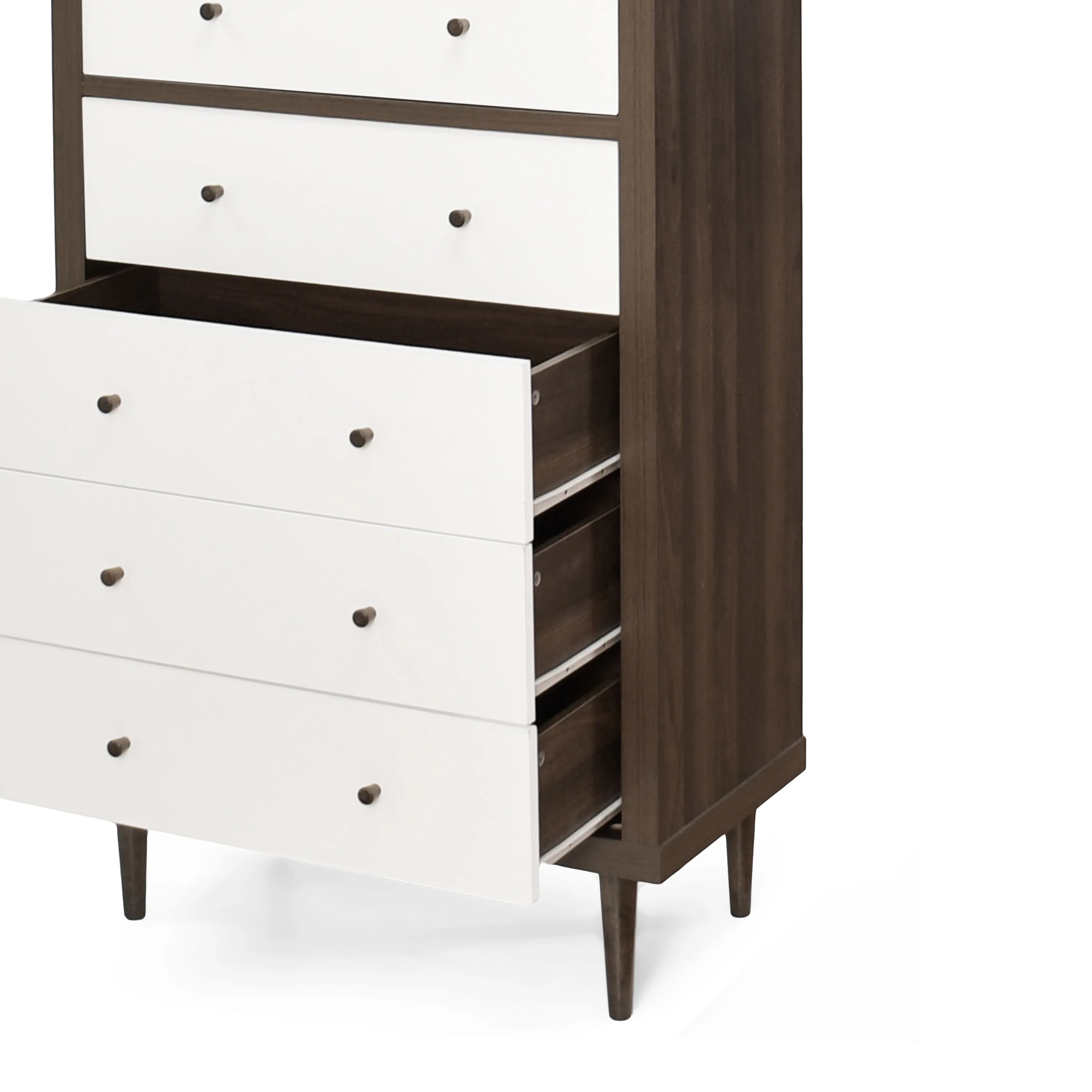 Farhart Mid Century Modern 5 Drawer Dresser - furnishings