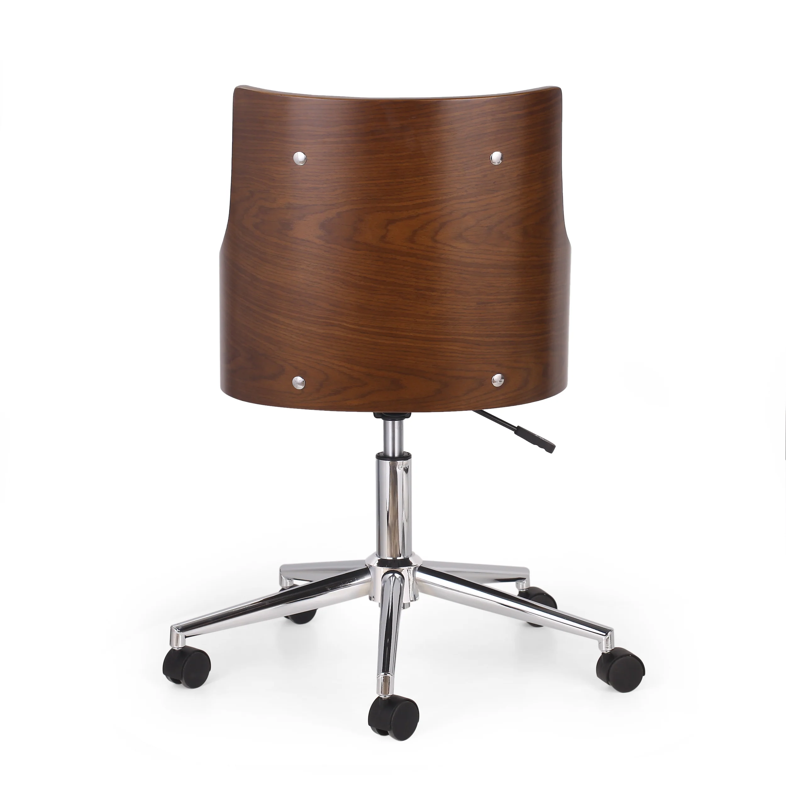 Arvilla Mid-Century Modern Upholstered Swivel Office Chair - furnishings