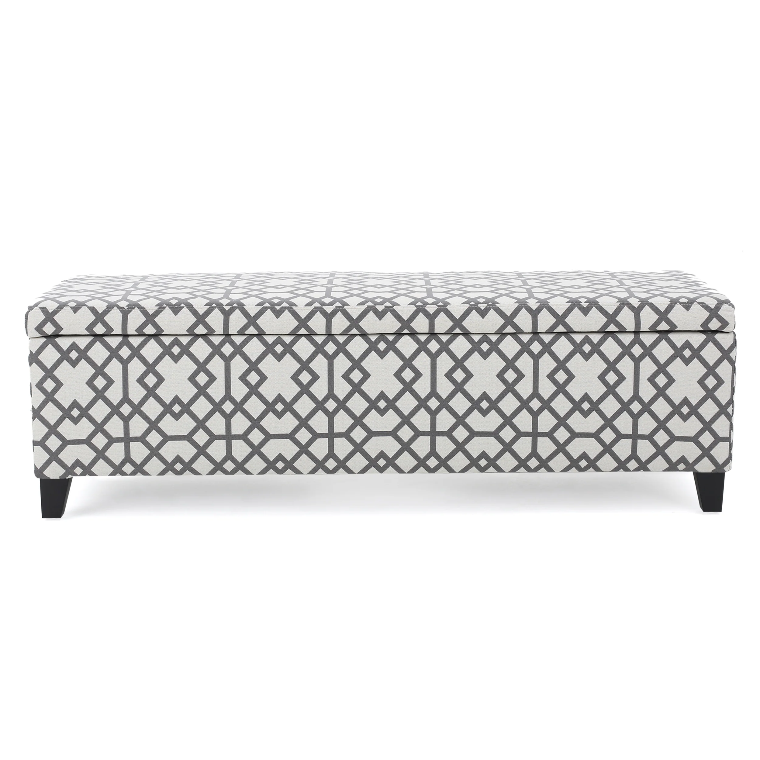 Clor Fabric Rectangle Storage Ottoman Bench - furnishings