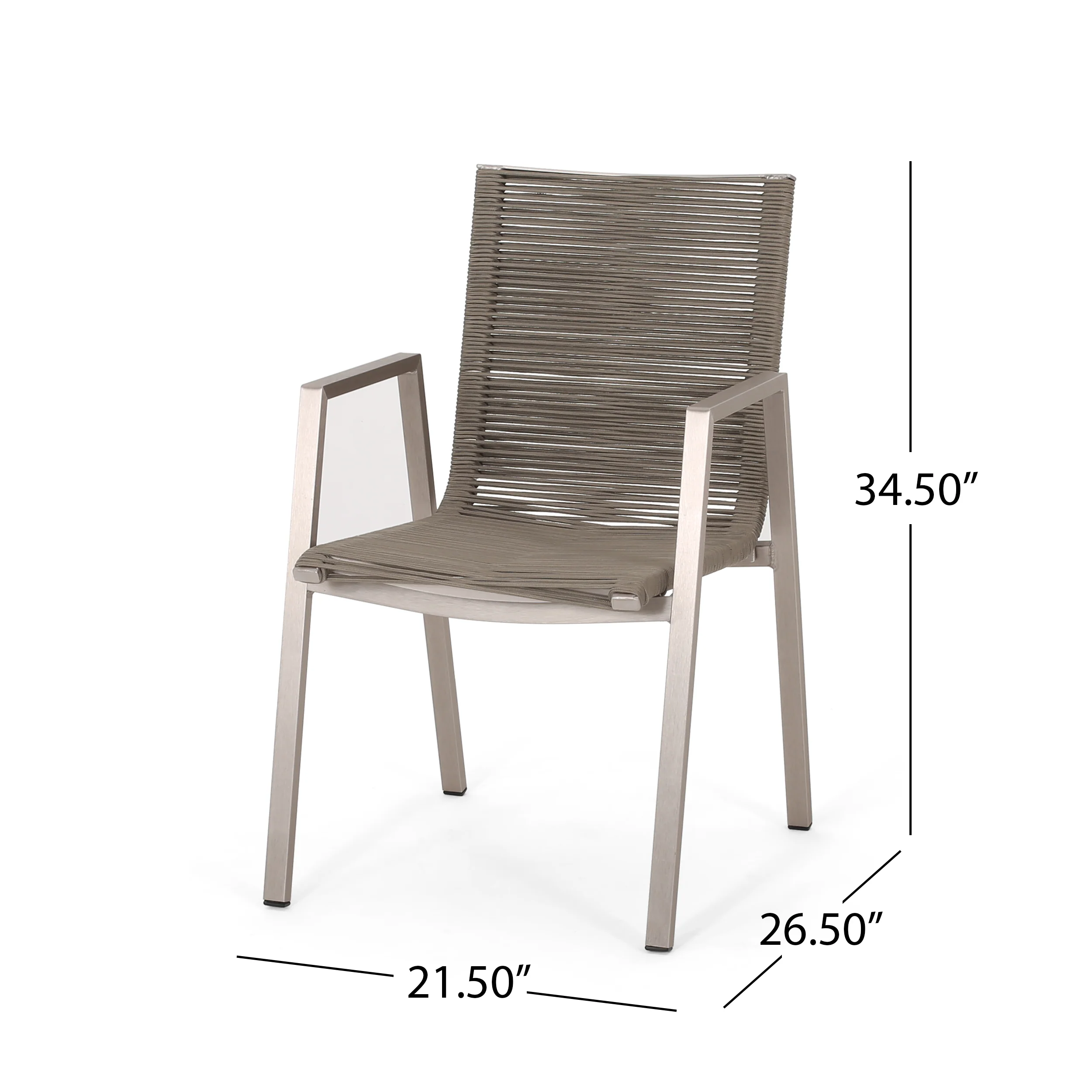 Danitza Outdoor Modern 4 Seater Aluminum Dining Set with Wicker Table Top - furnishings