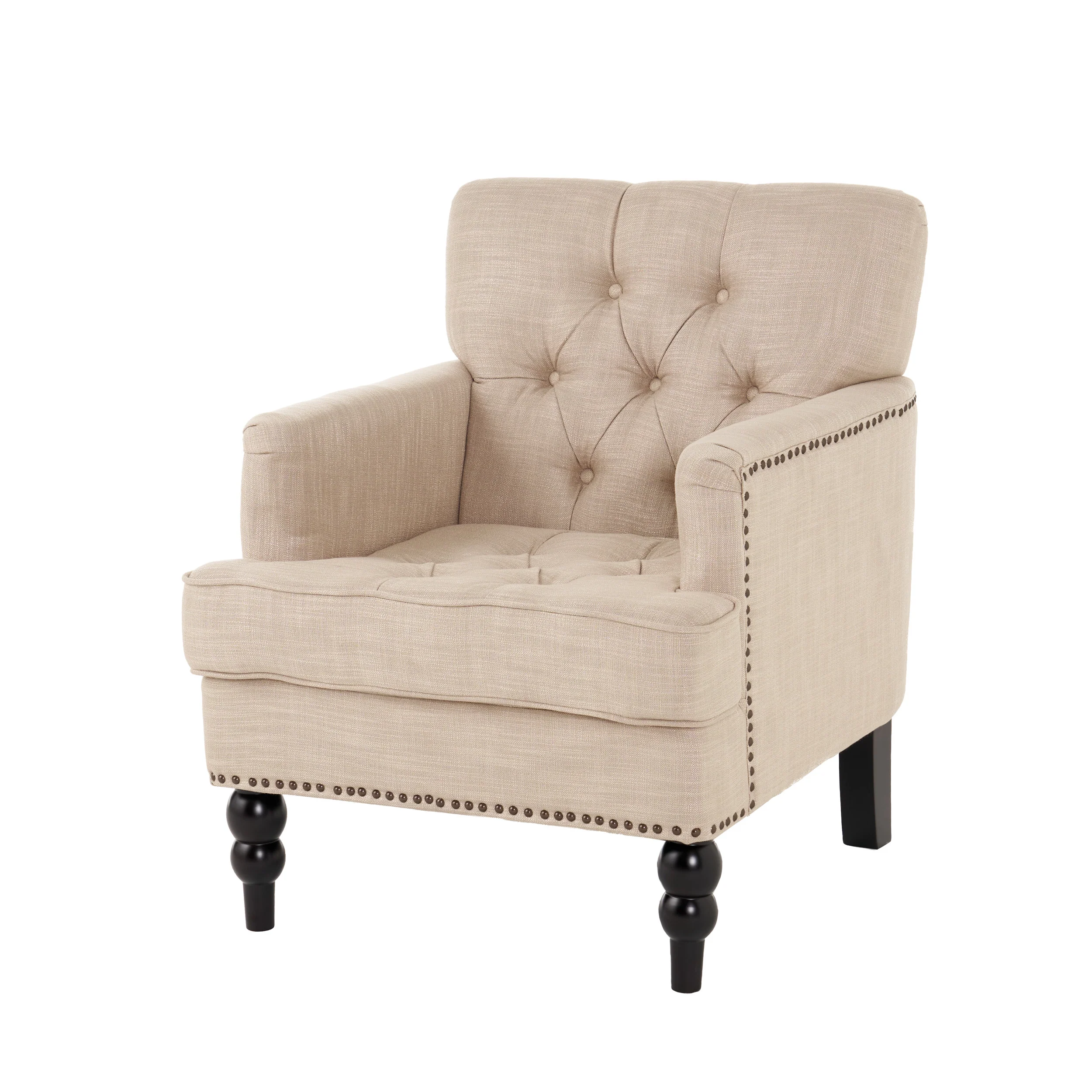 Madene Tufted Back Fabric Club Chair - furnishings