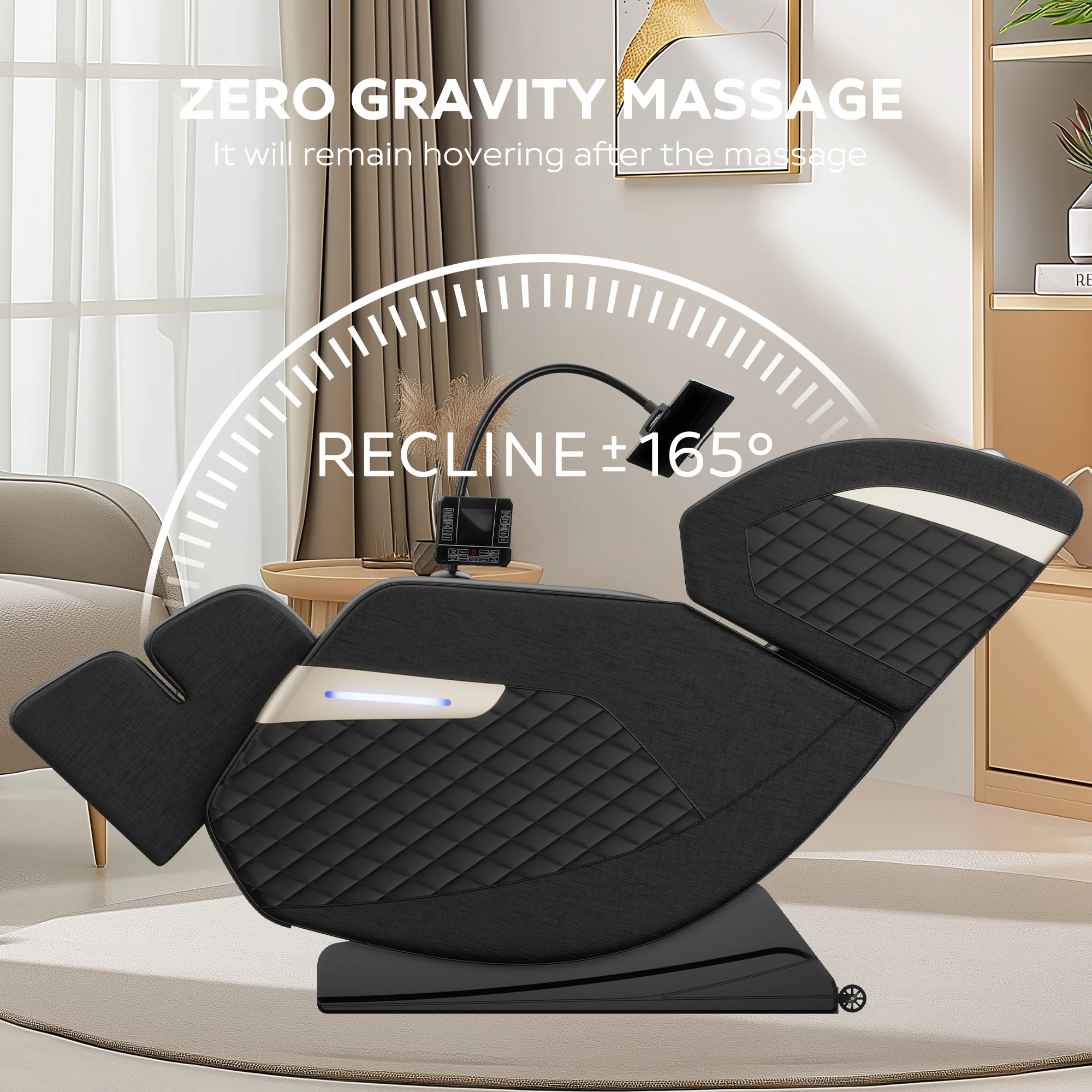 New Full Body Massage Chair with Zero Gravity and Air Pressure - furnishings