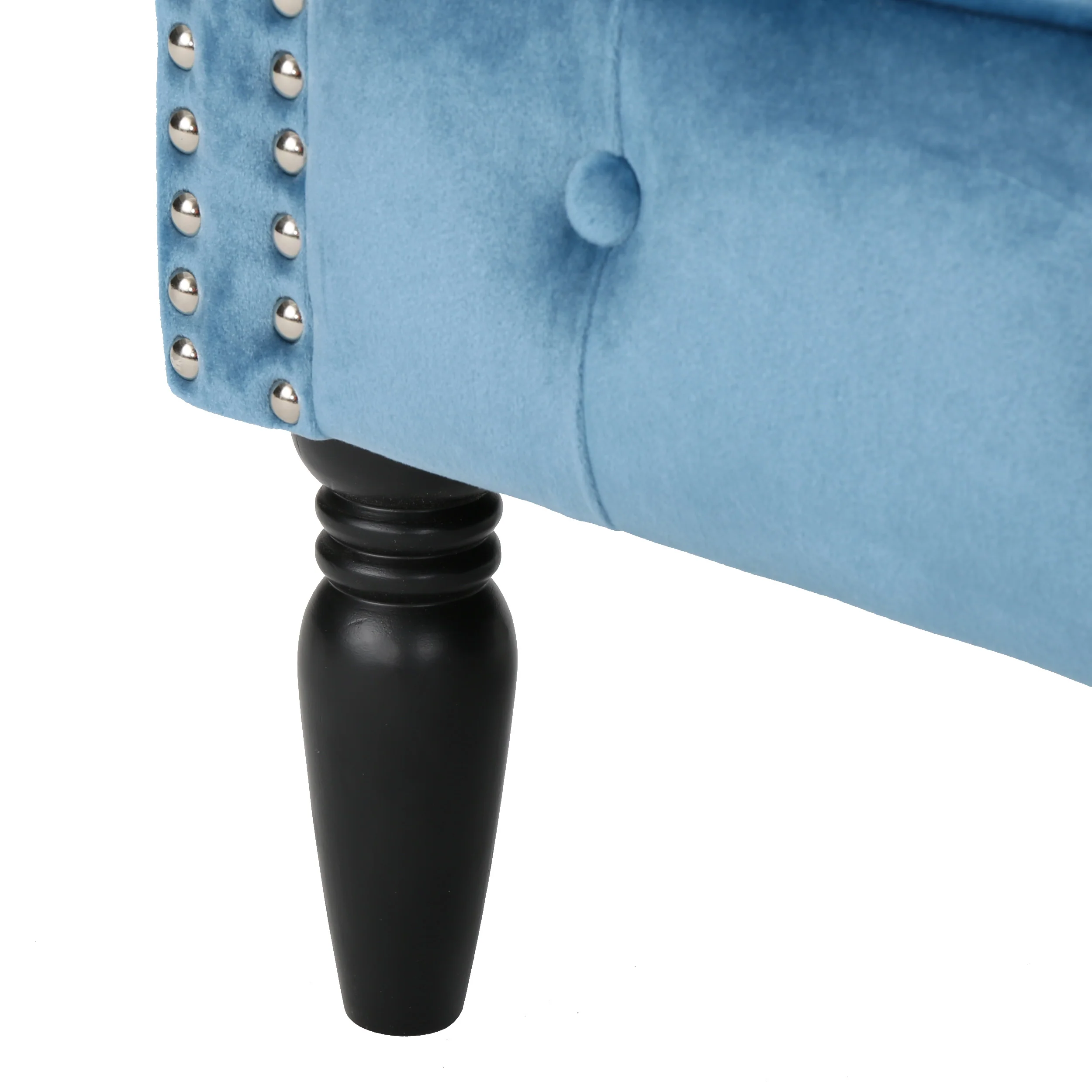 Aries Button-Tufted Velvet Rolled Back Tub Design Club Chair - furnishings