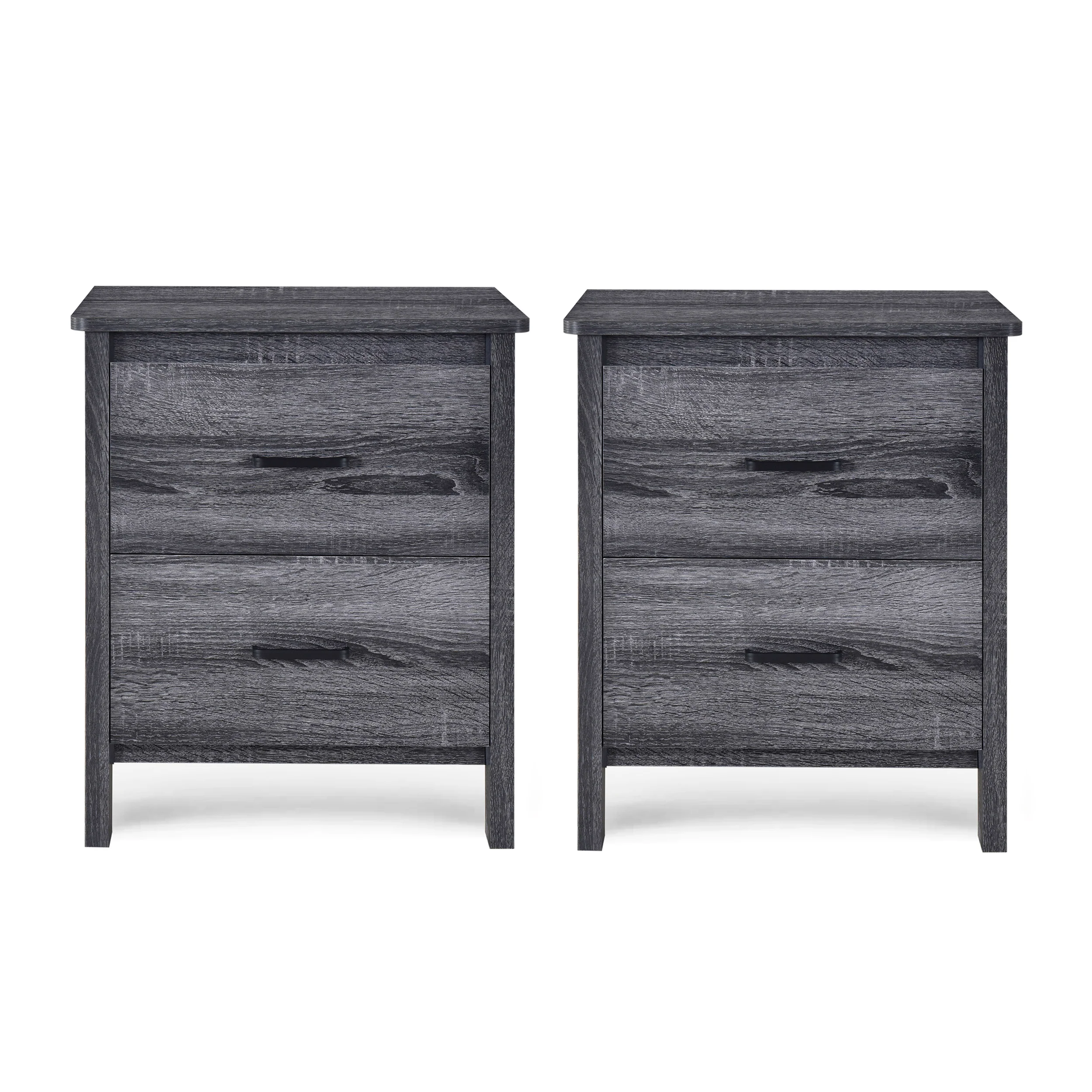 Titeca Contemporary 2 Drawer Nightstands, Set of 2 - furnishings