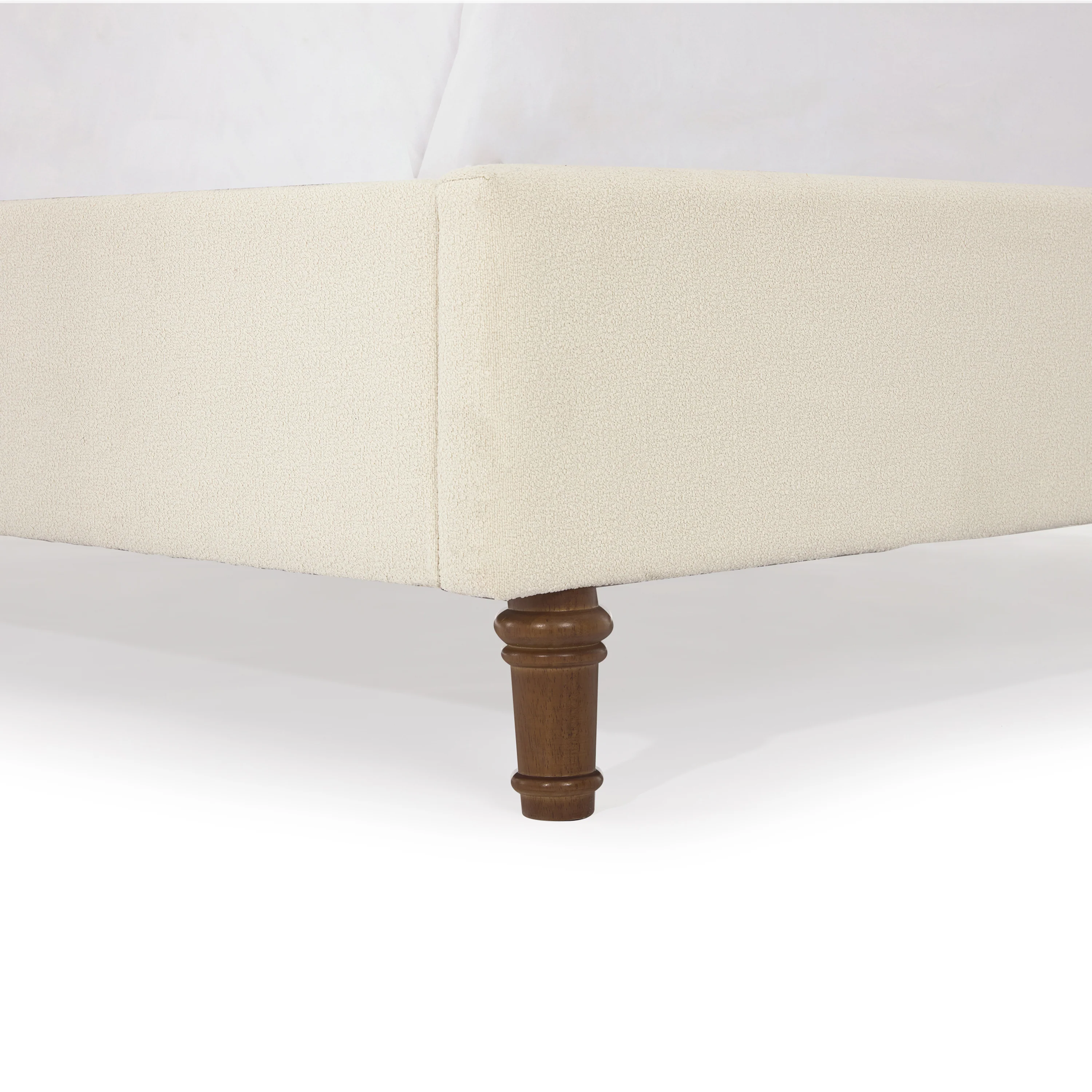 Bohdi Queen Indoor Upholstered Metal Tall Headboard Bed with Wingback - furnishings