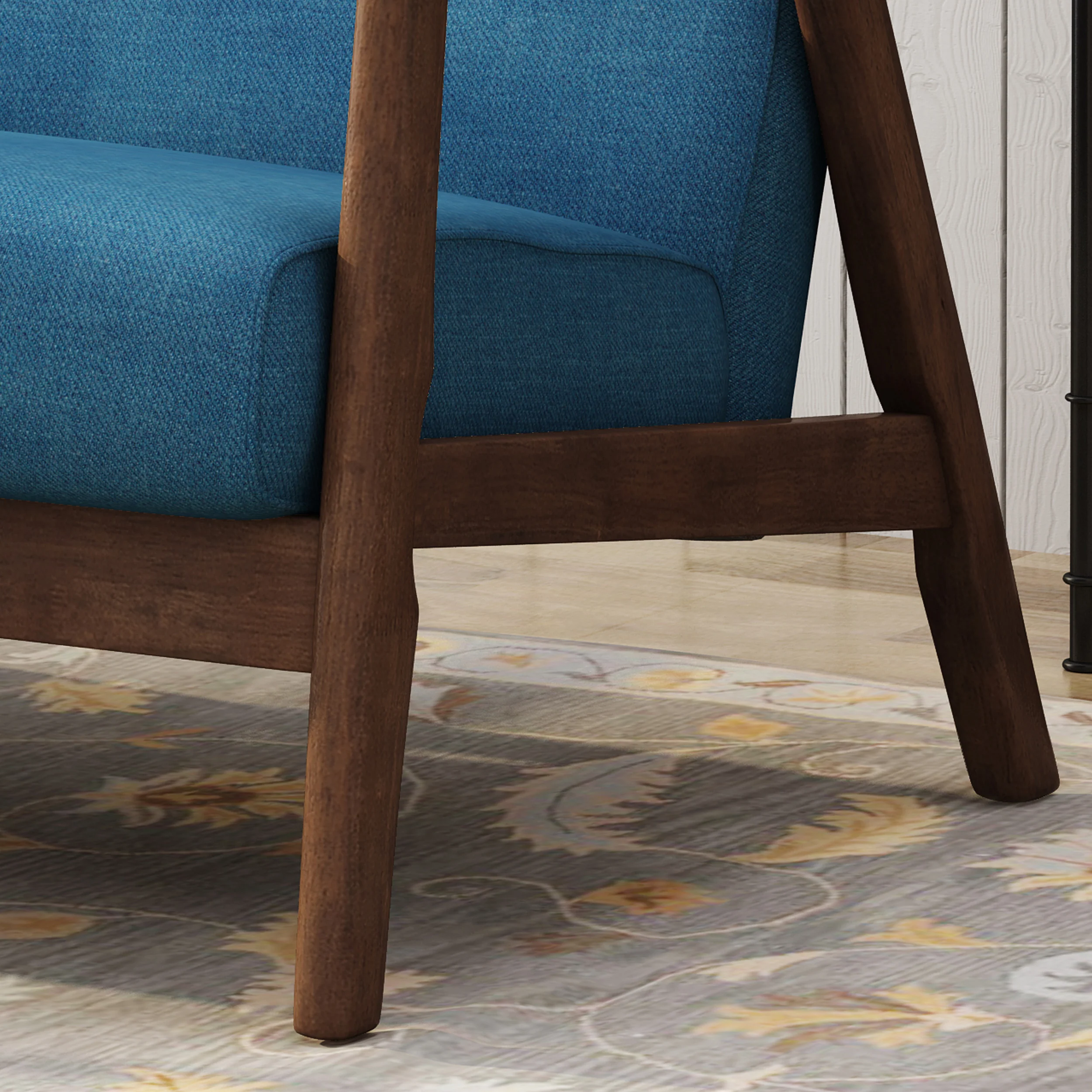 Redding Mid-Century Modern Settee - furnishings