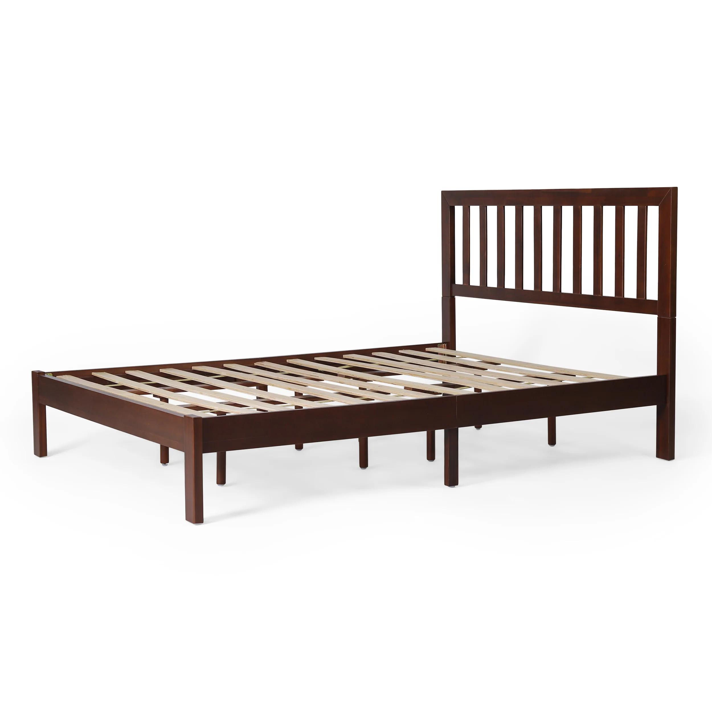 Contessa Modern Farmhouse Acacia Wood Queen Bed Platform - furnishings