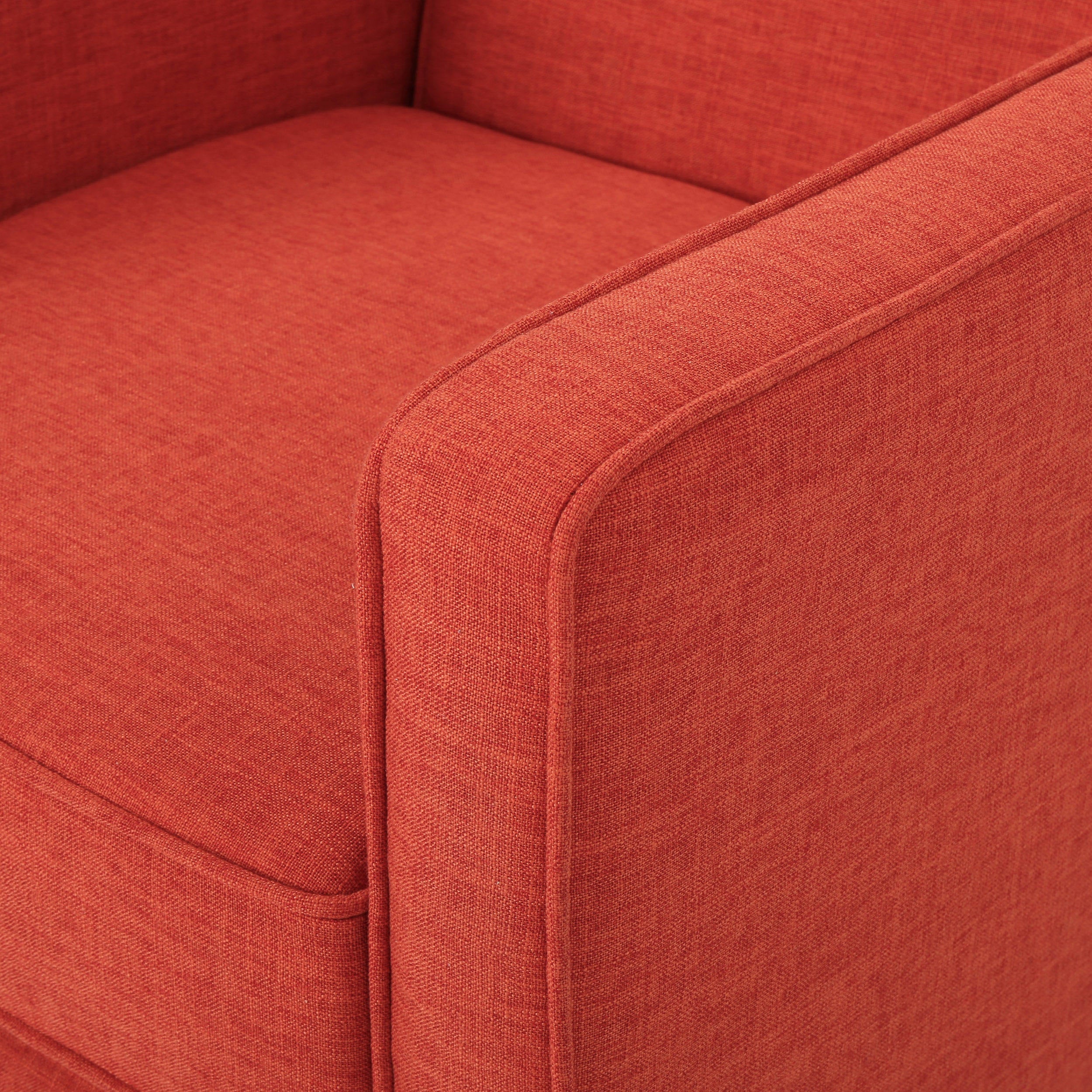Macedonia Mid Century Modern Tufted Back Fabric Recliner - furnishings
