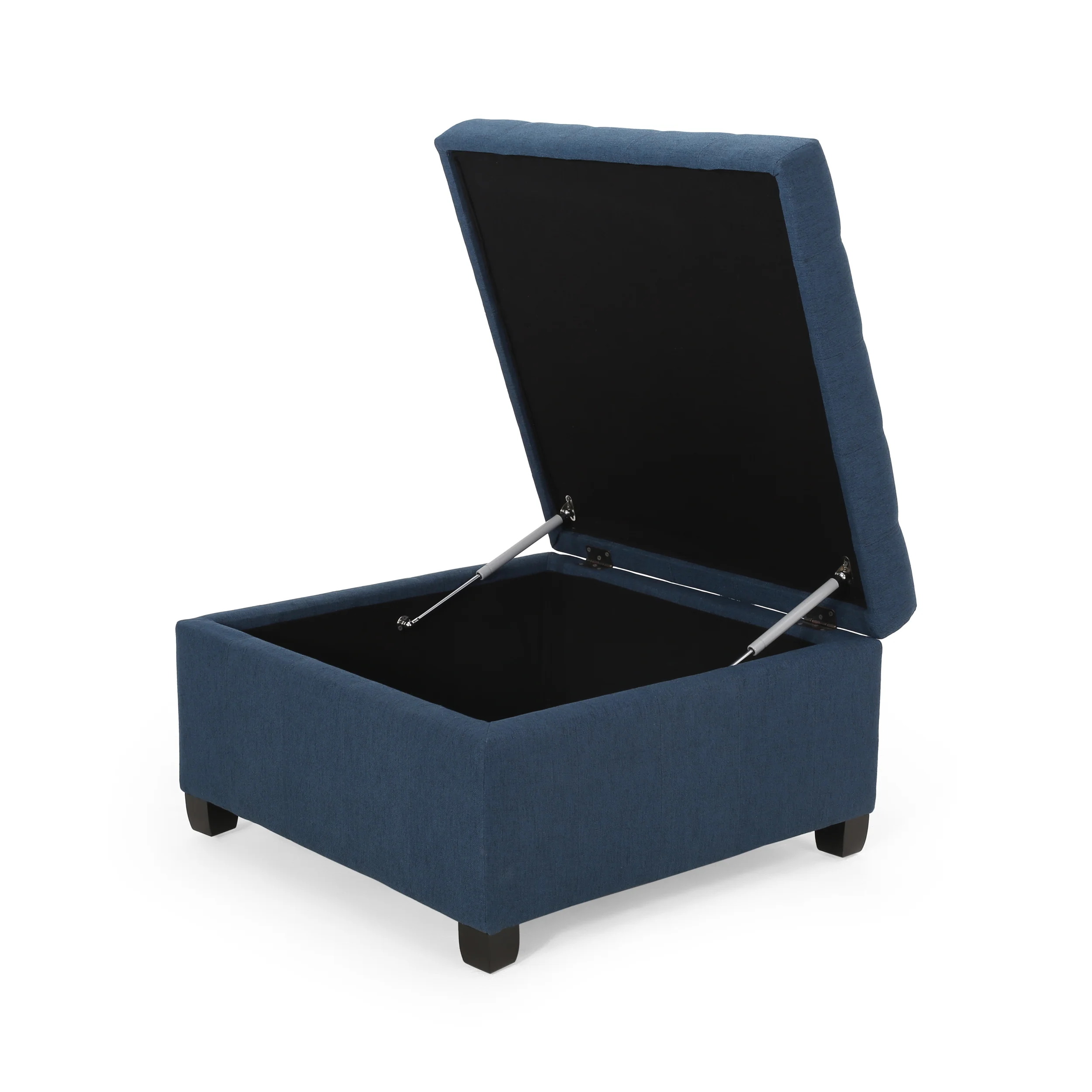 Piogor Contemporary Tufted Fabric Storage Ottoman - furnishings