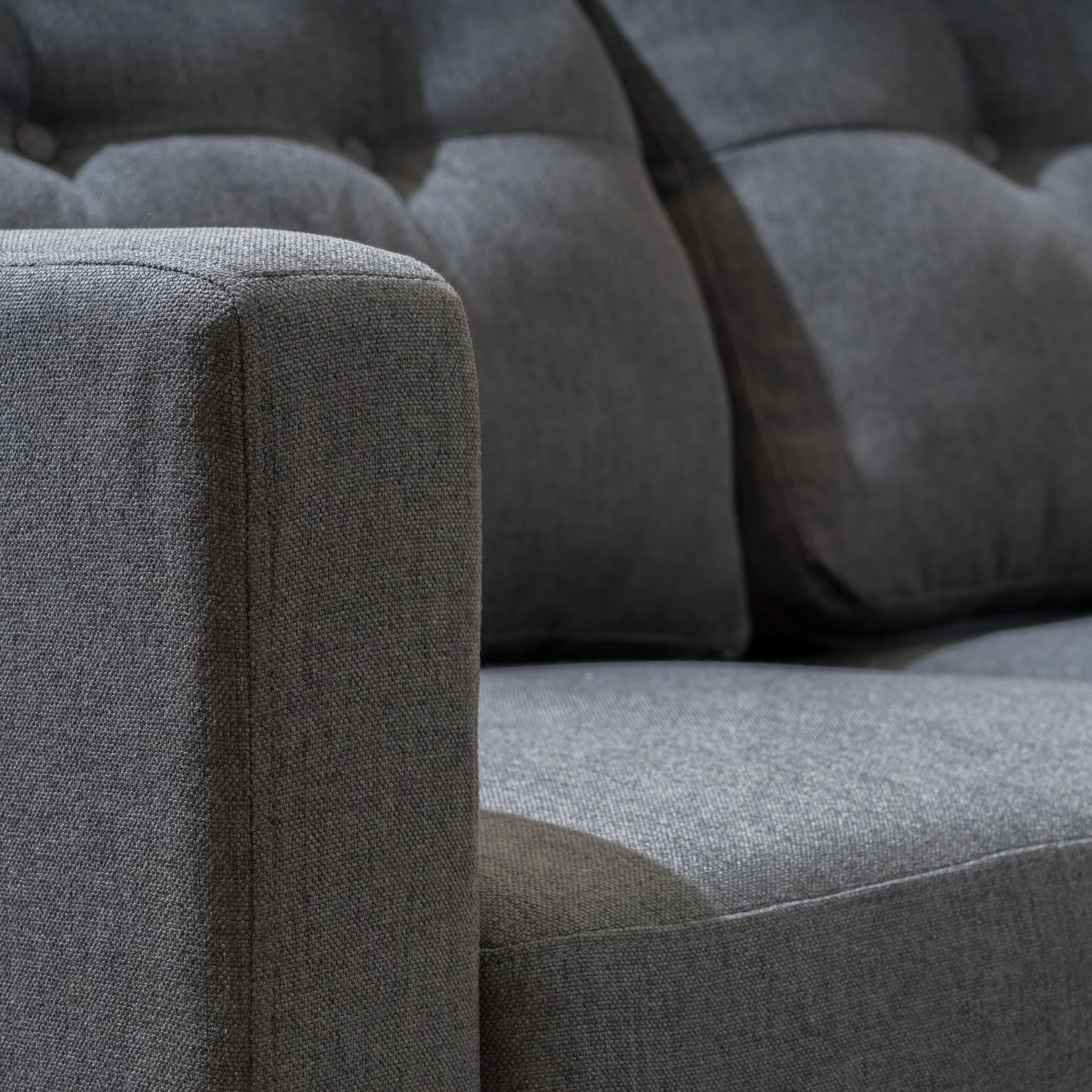 Niya Mid Century Modern 7 Piece Fabric Extended Sectional Sofa - furnishings