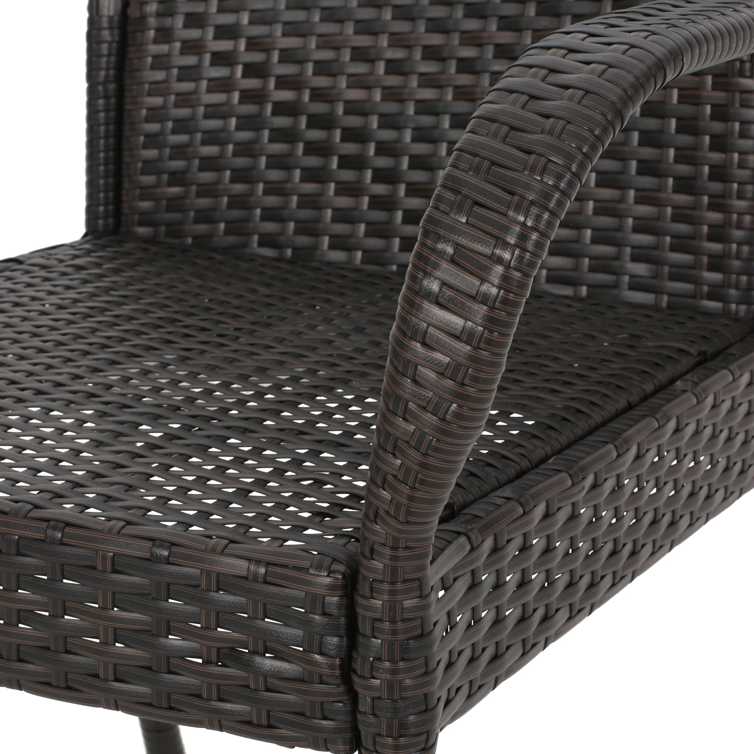 Zakyiah Outdoor Contemporary 4 Seater Wicker Dining Set - furnishings