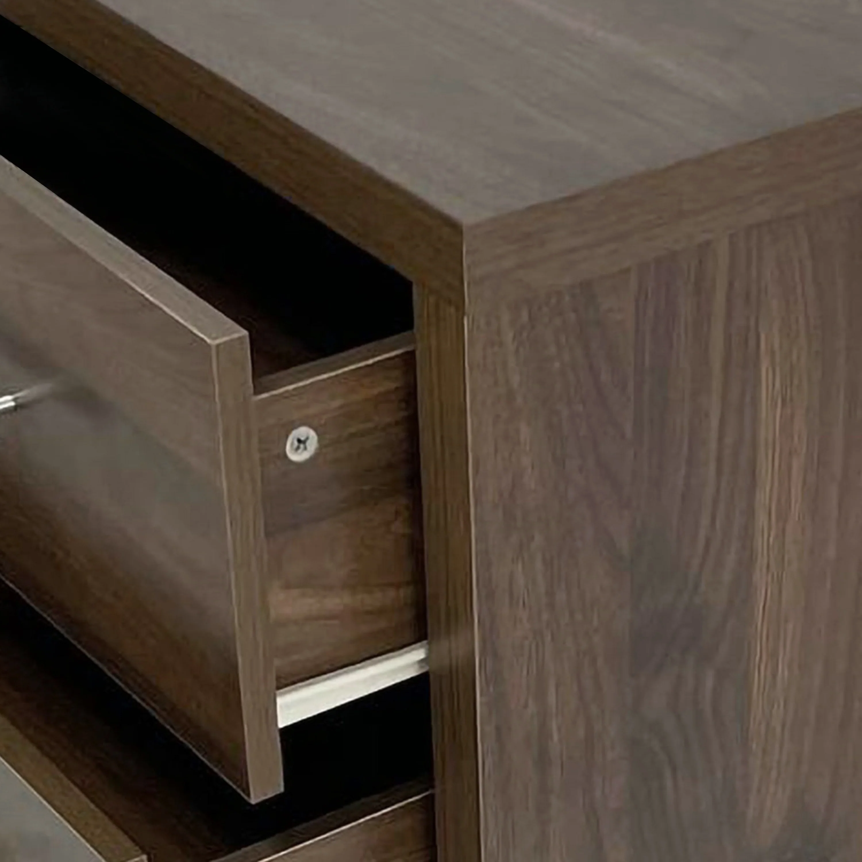 Marlette Modern 3 Piece 3 Drawer Dresser and Nightstand Bedroom Set - furnishings