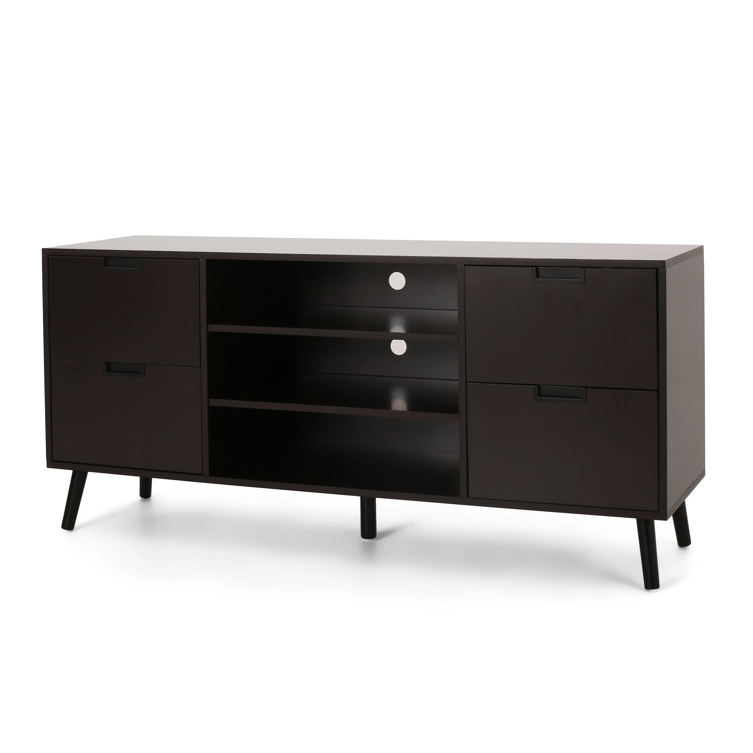 Brinson Mid-Century Modern TV Stand with Storage - furnishings