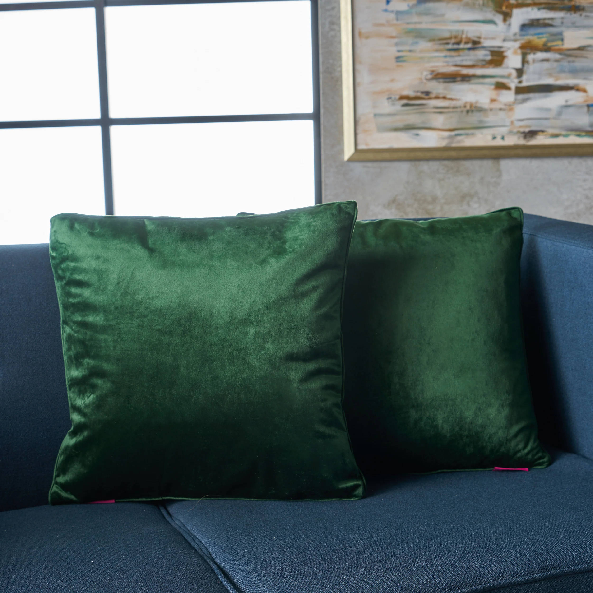 Velvin Modern Fabric Throw Pillows (Set of 2) - furnishings