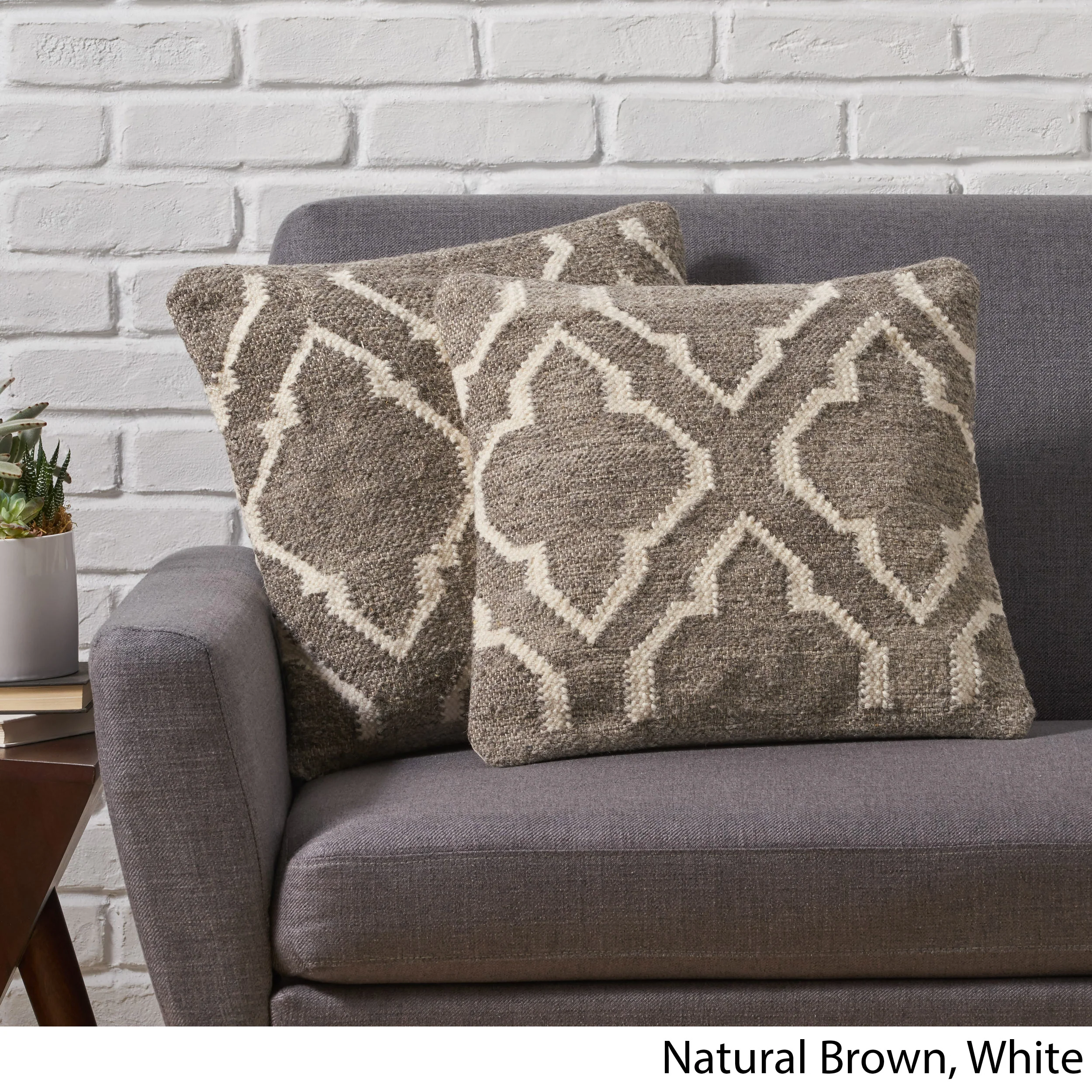 Basma Boho Wool Pillow Cover (Set of 2) - furnishings