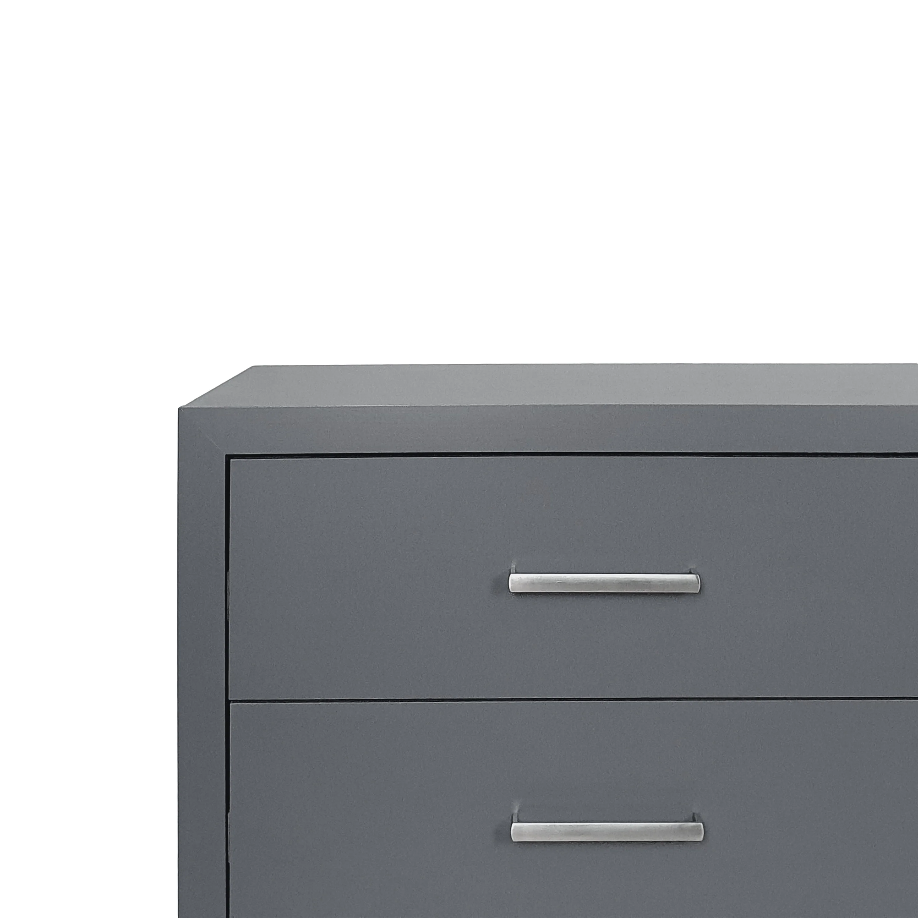 Borah Contemporary Faux Wood 2 Piece Double Dresser and Nightstand Bedroom Set - furnishings