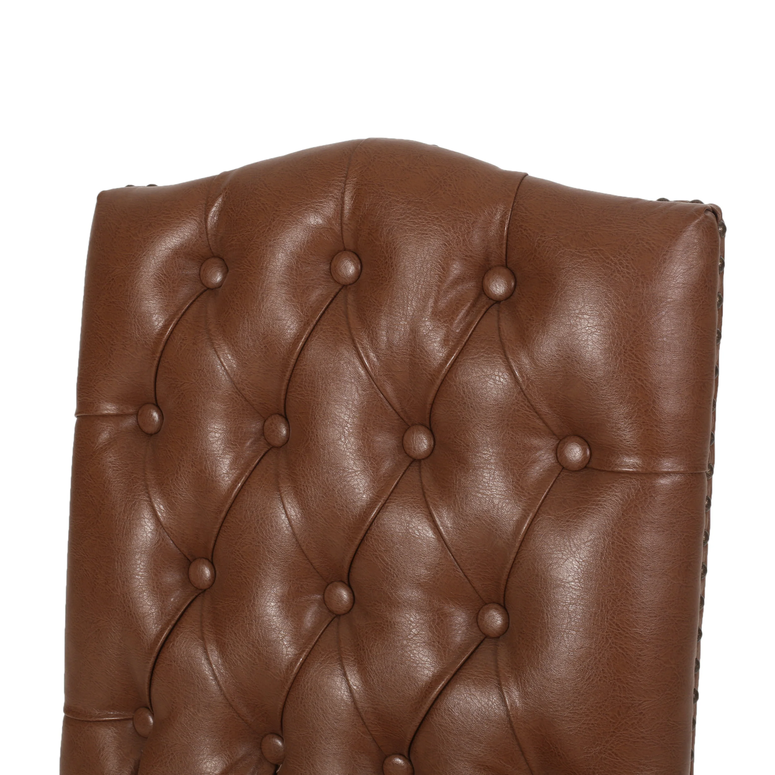 Cello Contemporary Faux Leather Dining Chairs, Set of 2 - furnishings