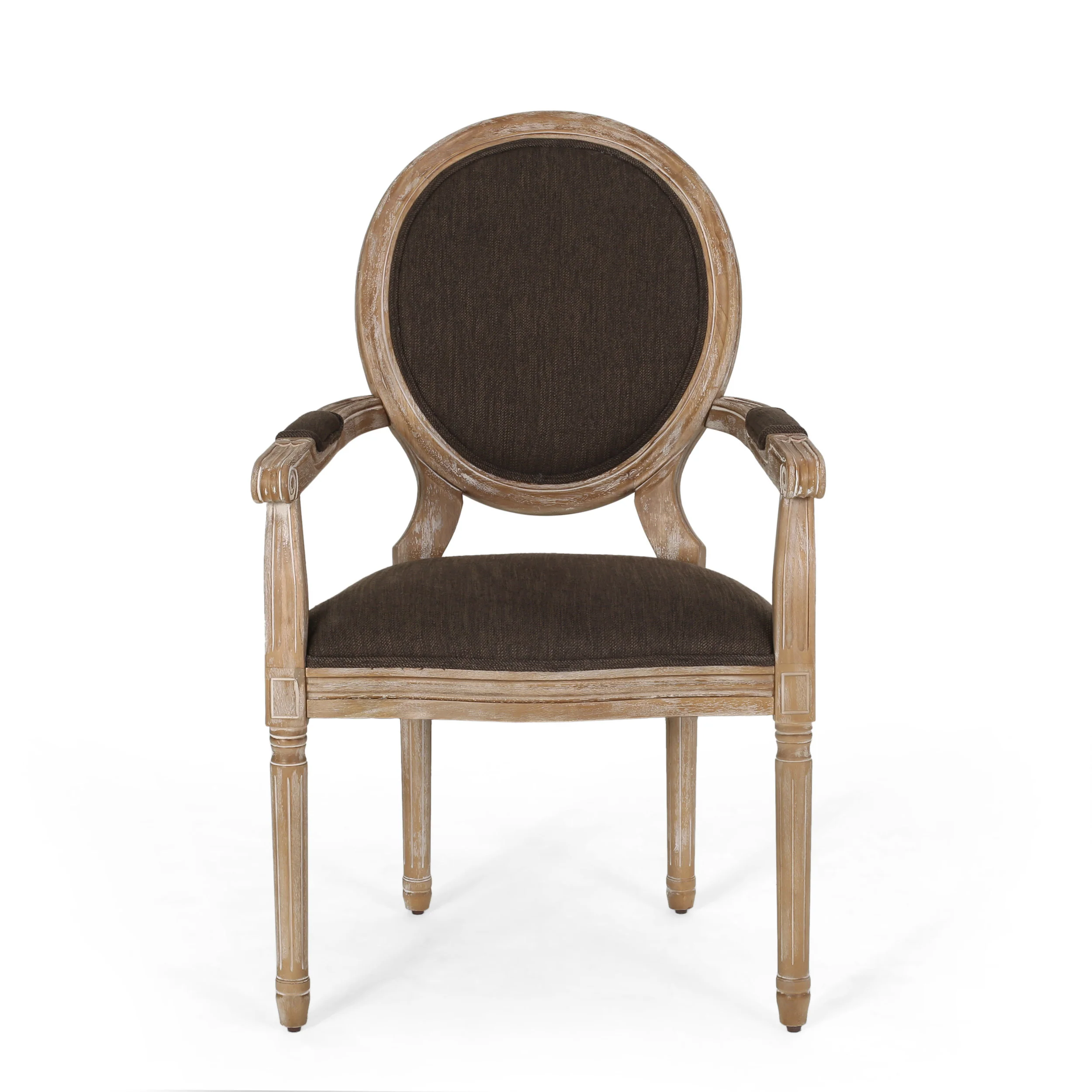 Aisenbrey French Country Wood Upholstered Dining Chair - furnishings