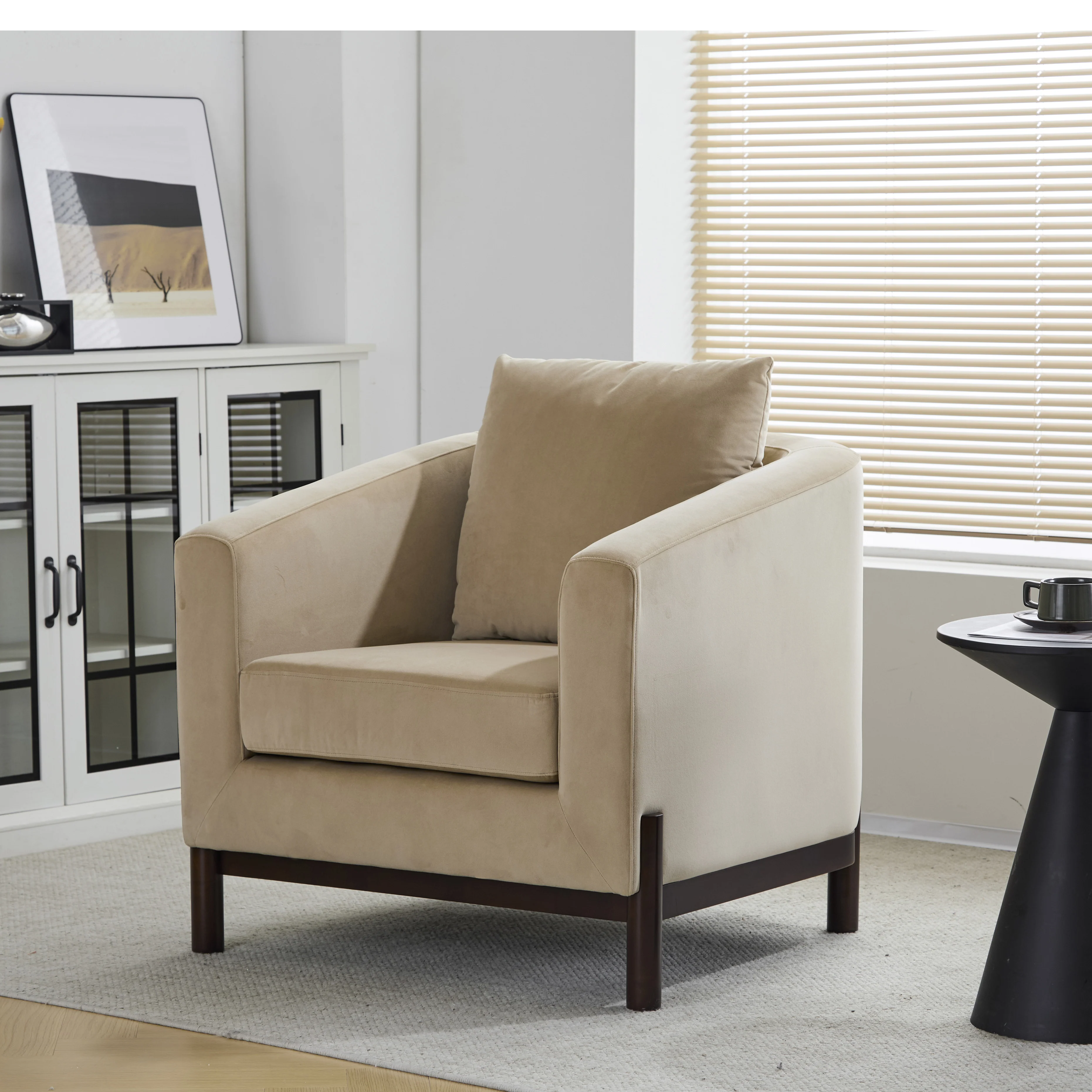 Mason Modern Luxury Barrel Club Chair - furnishings