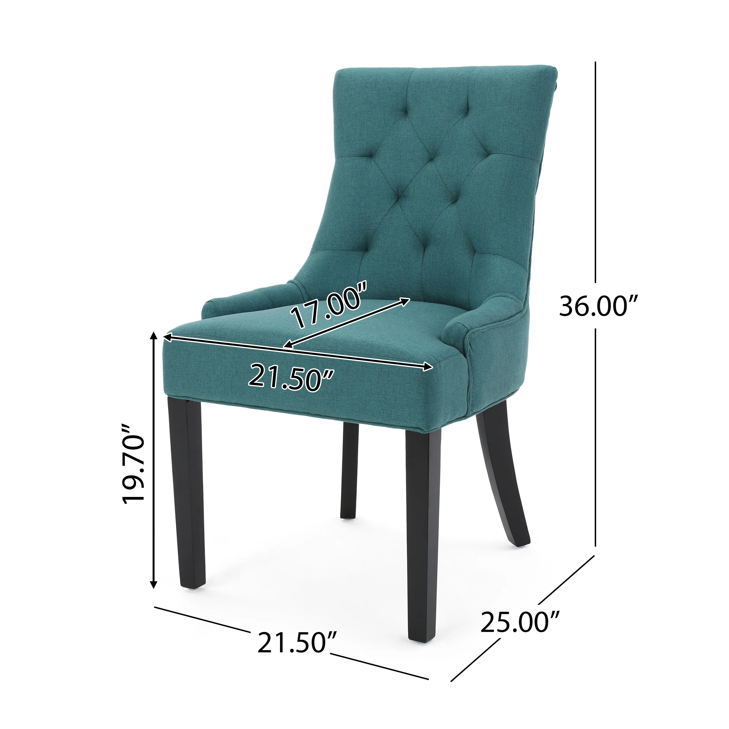 Stacy Hourglass Fabric Dining Chairs (Set of 4) - furnishings