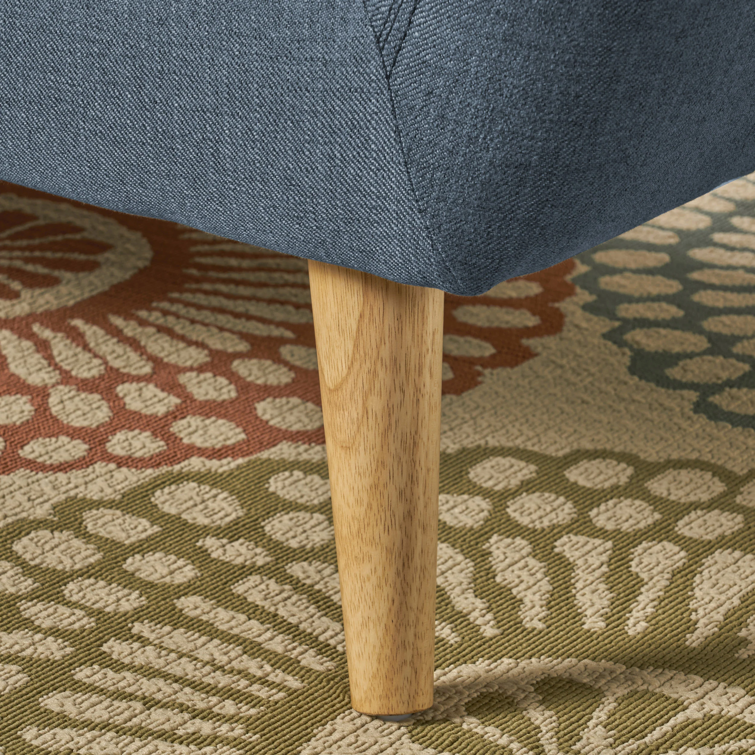 Alscot Mid Century Modern Fabric Tufted Oversized Loveseat - furnishings
